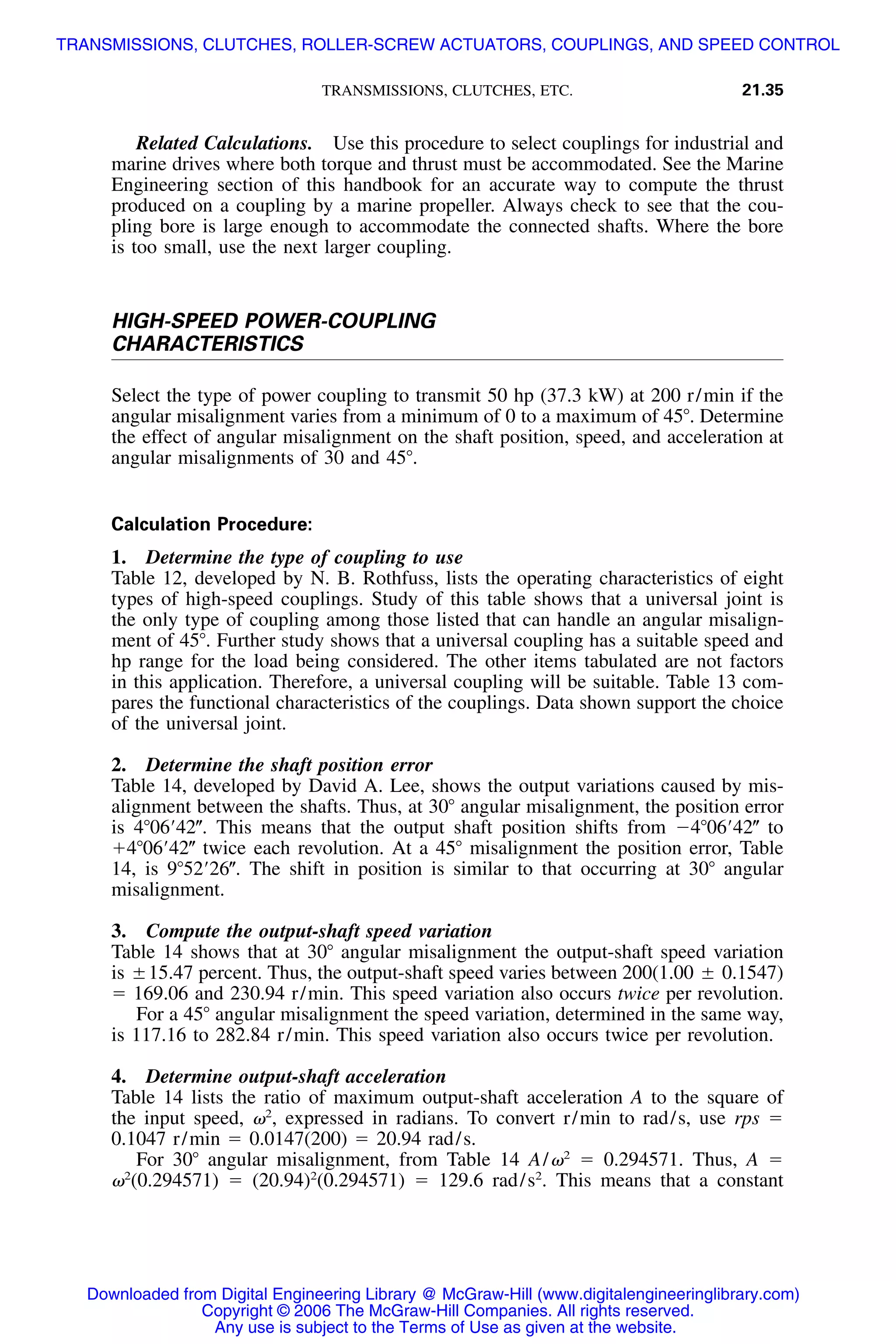 Handbook of mechanical engineering calculations