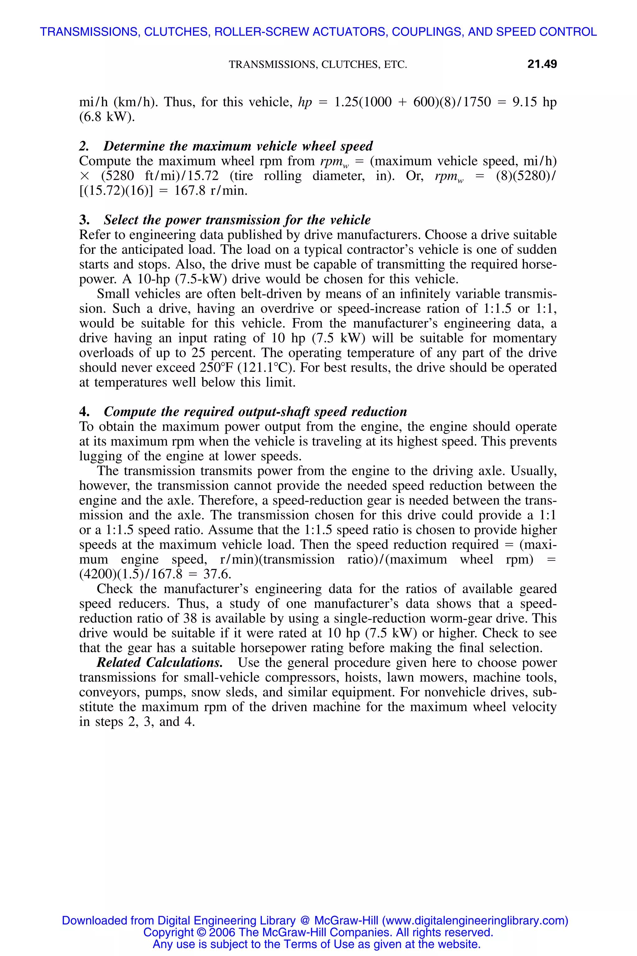 Handbook of mechanical engineering calculations