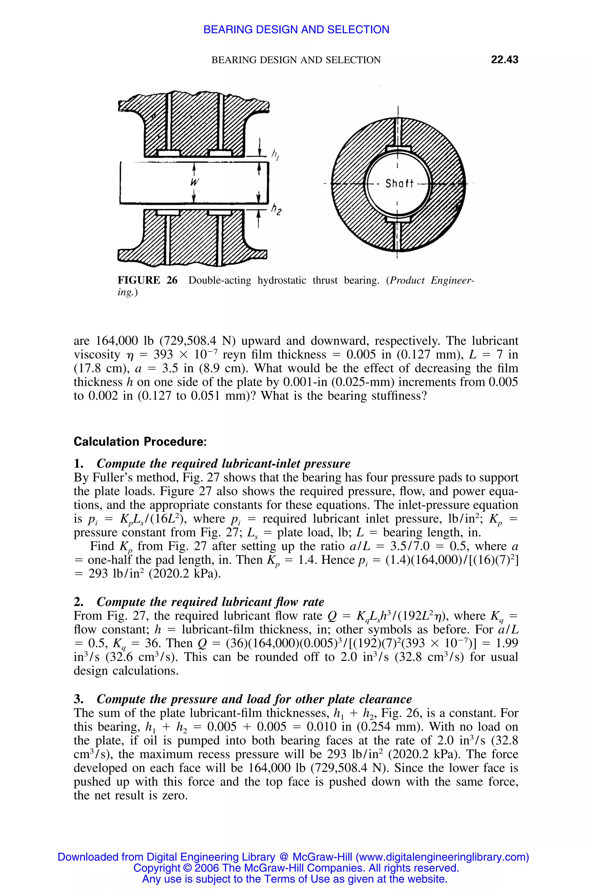 Handbook of mechanical engineering calculations