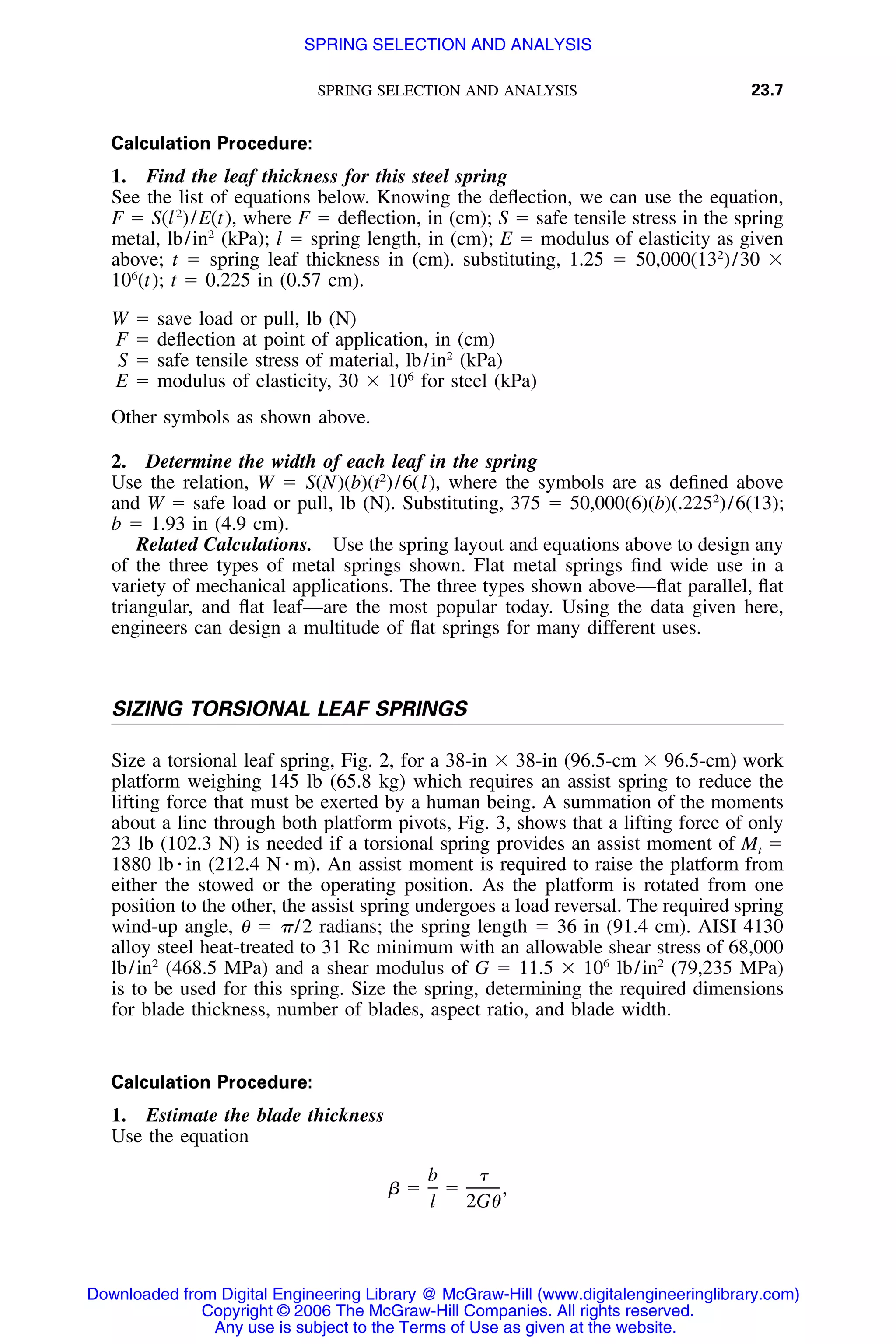 Handbook of mechanical engineering calculations