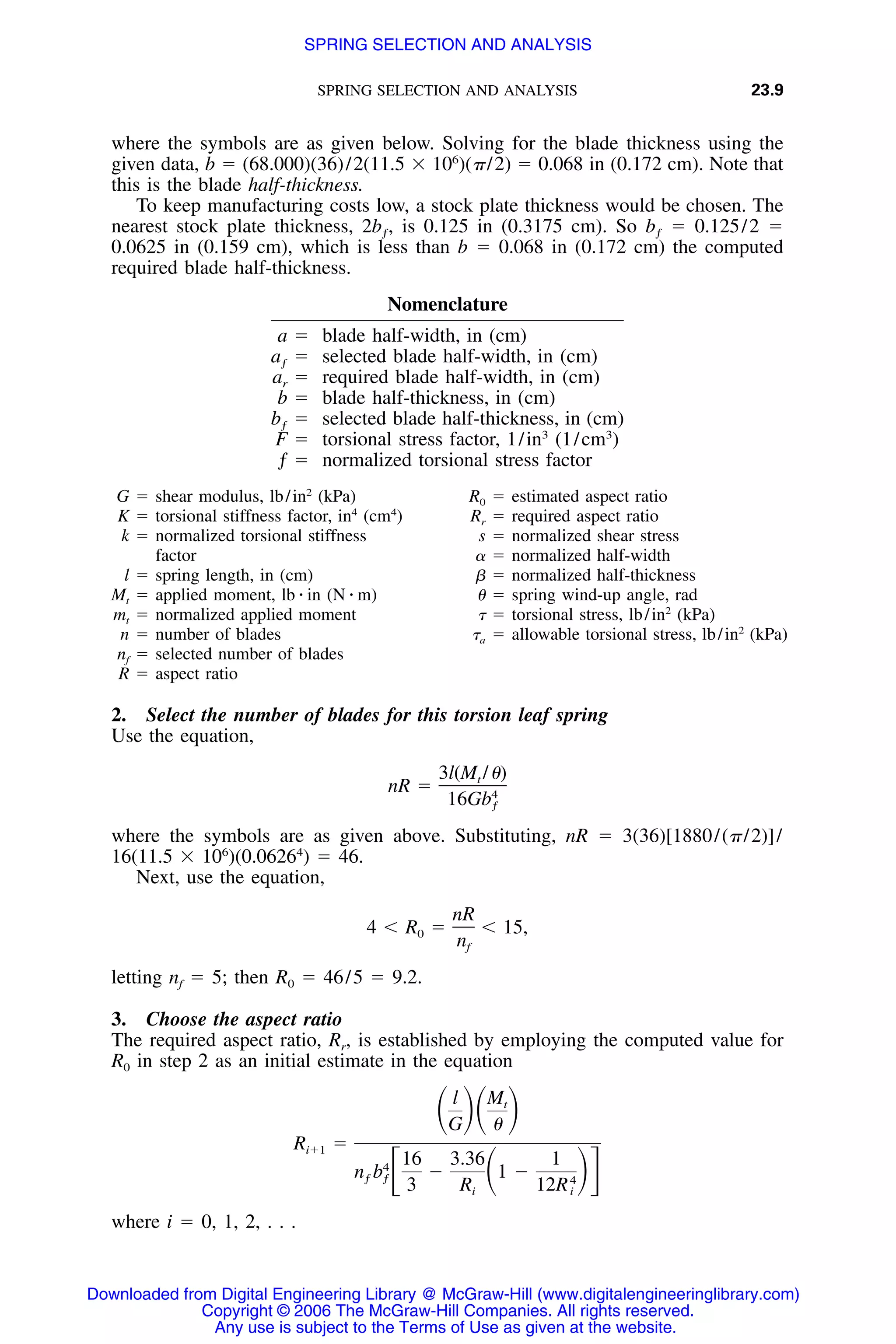 Handbook of mechanical engineering calculations