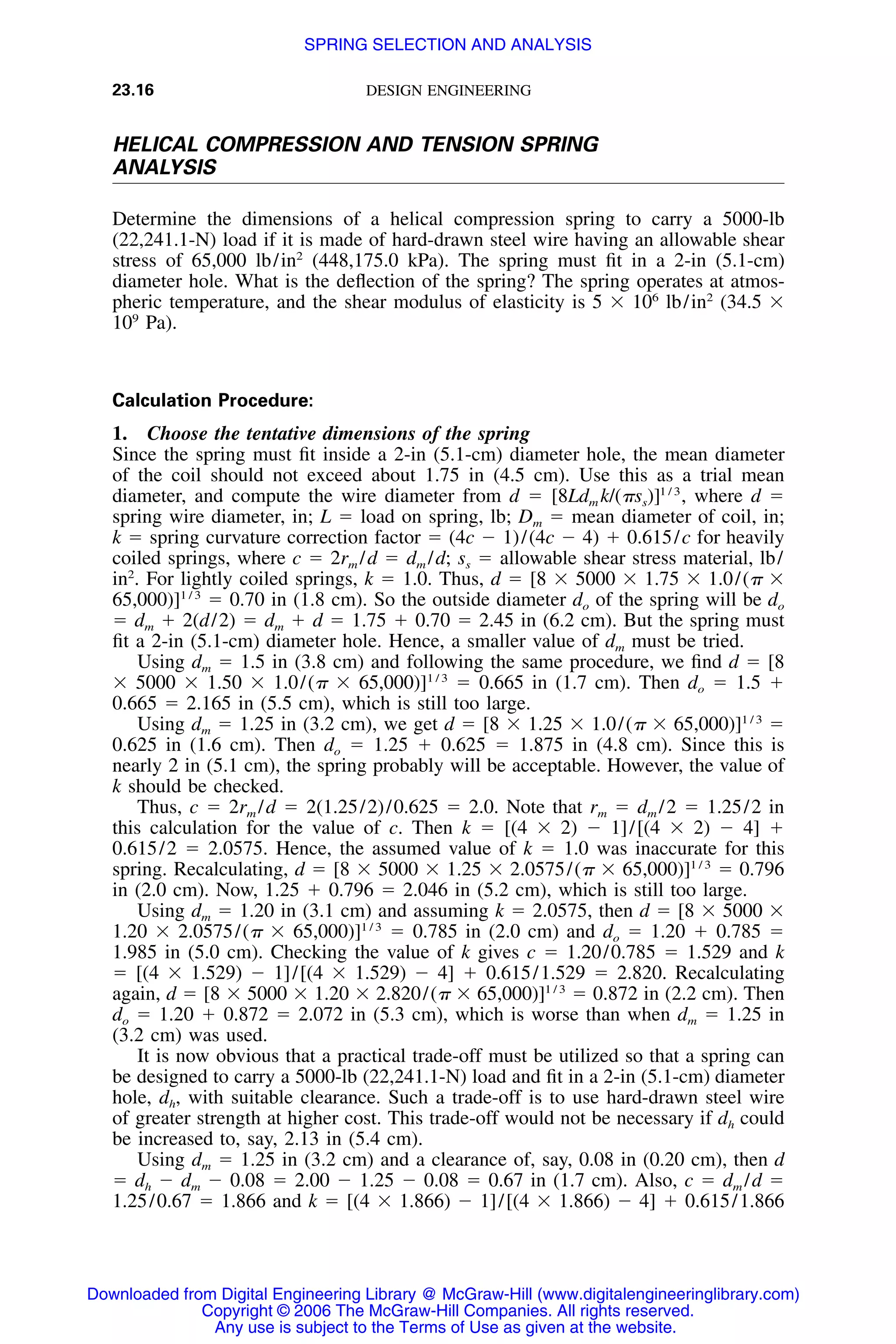 Handbook of mechanical engineering calculations
