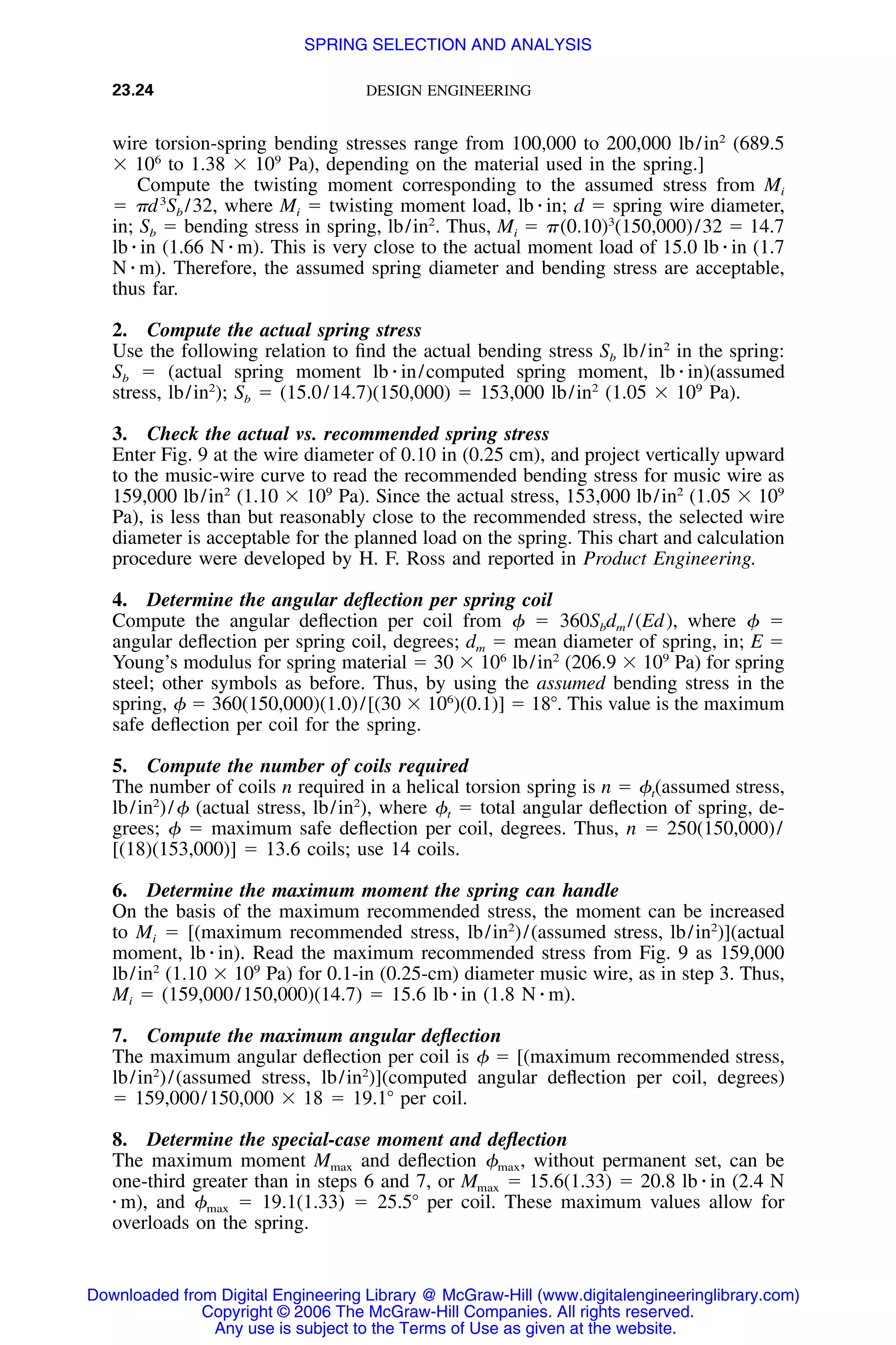 Handbook of mechanical engineering calculations