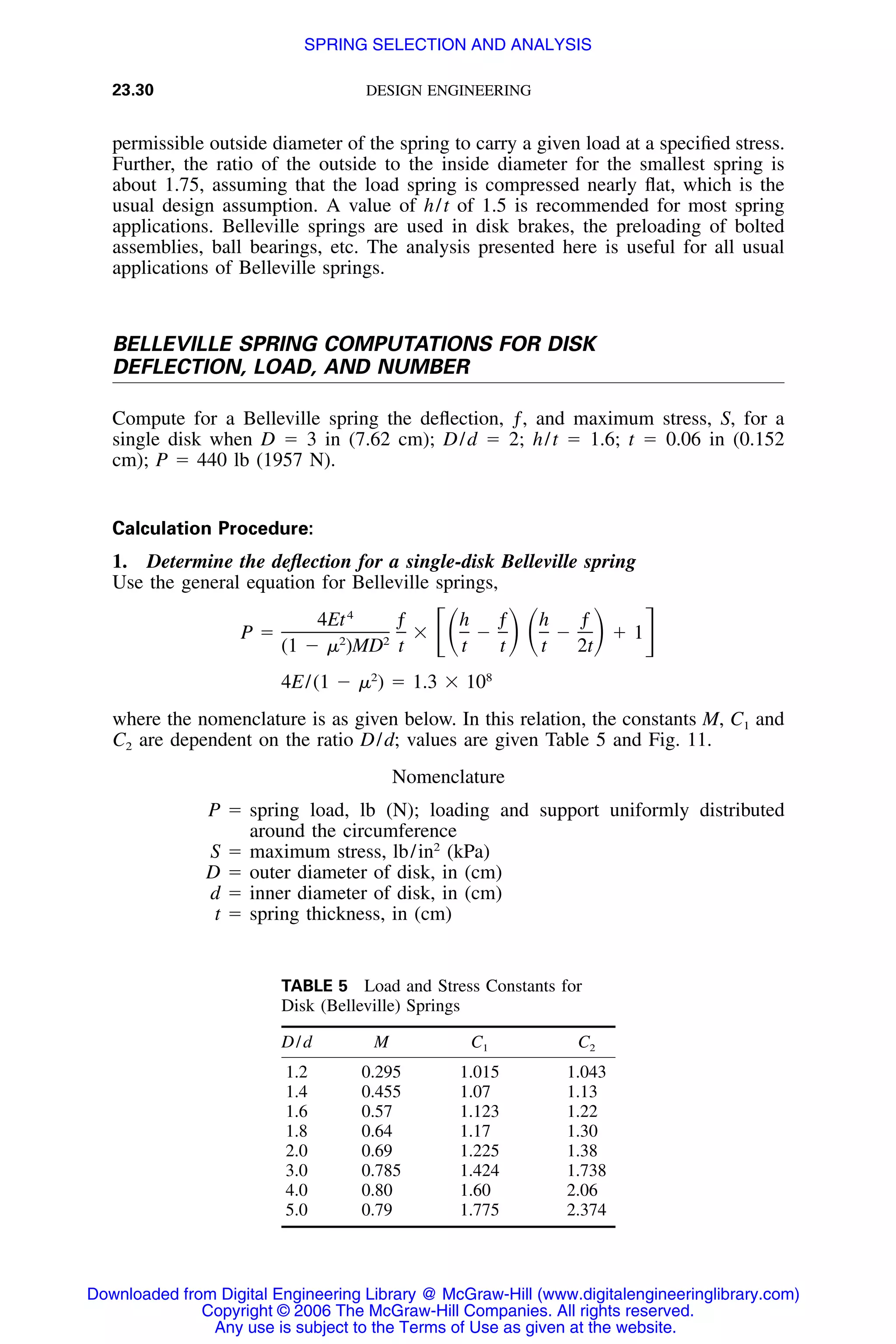 Handbook of mechanical engineering calculations