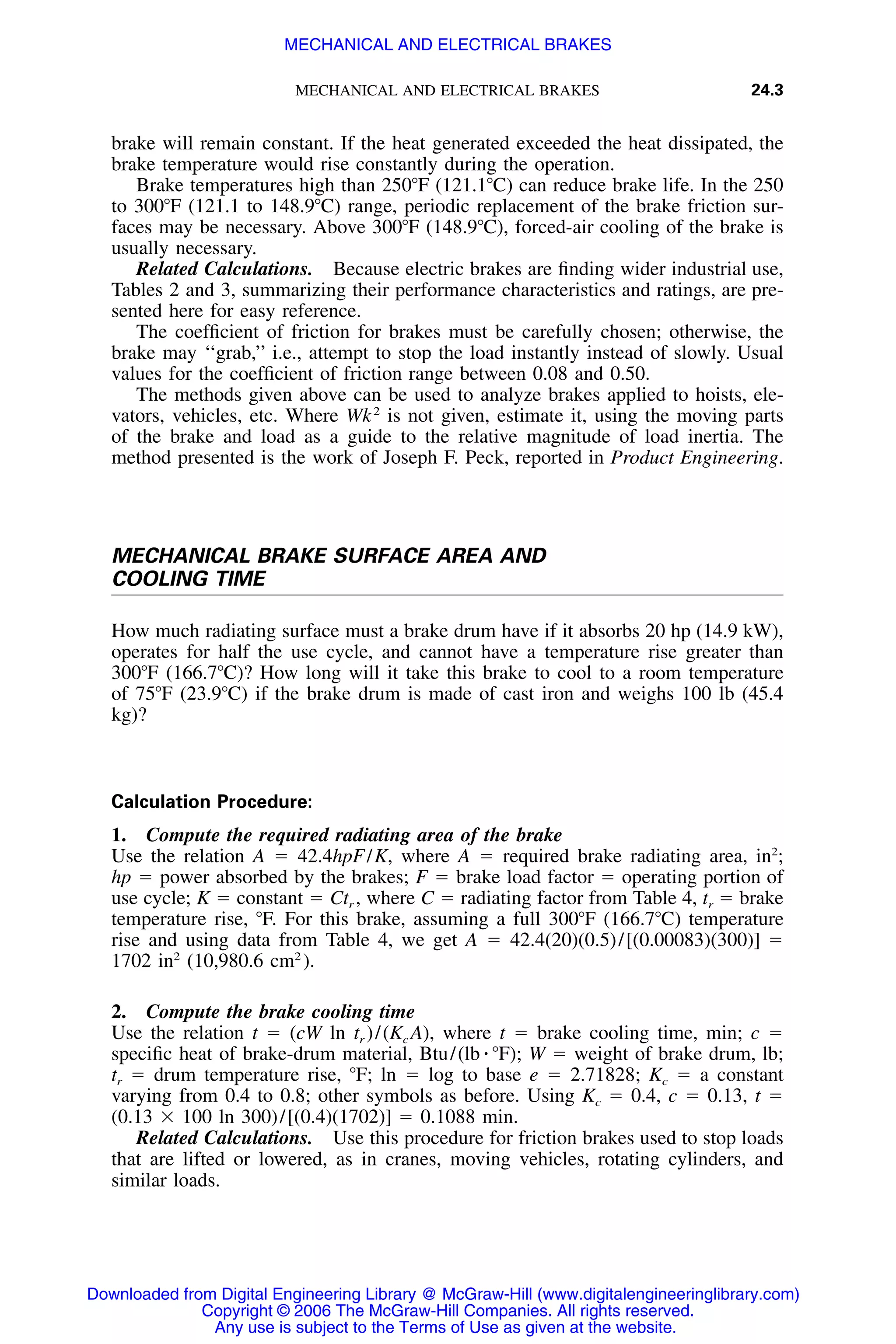 Handbook of mechanical engineering calculations
