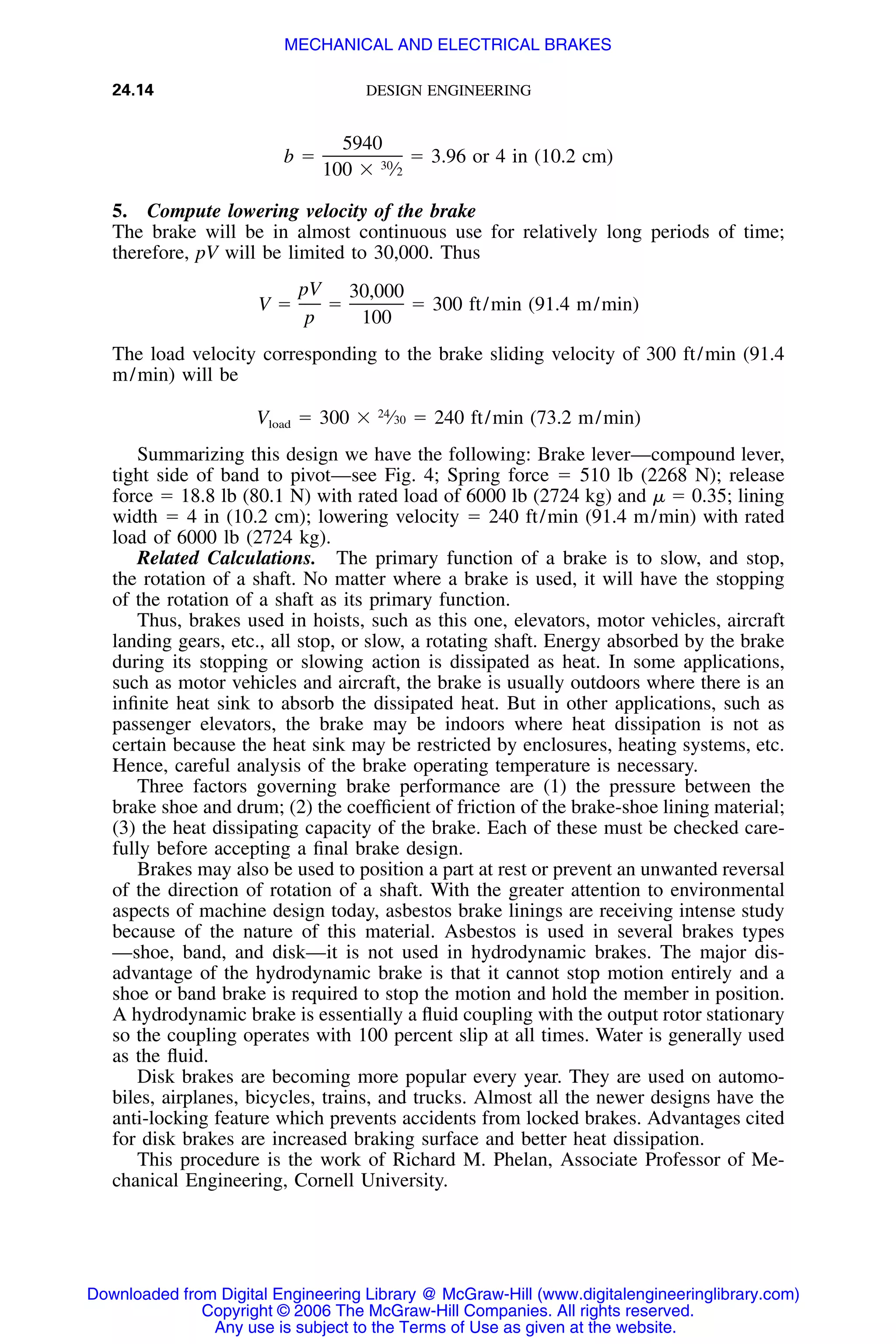 Handbook of mechanical engineering calculations