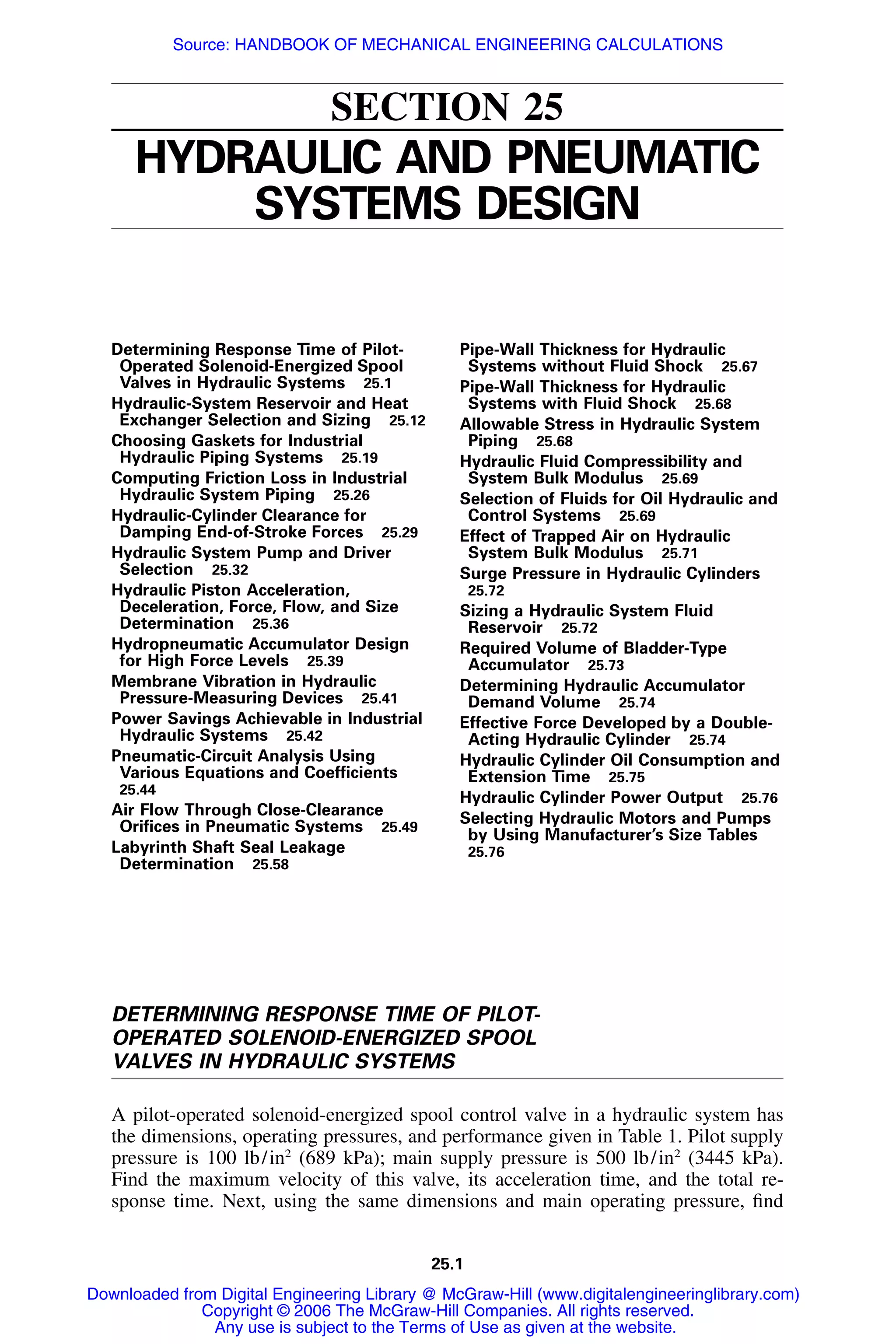 Handbook of mechanical engineering calculations