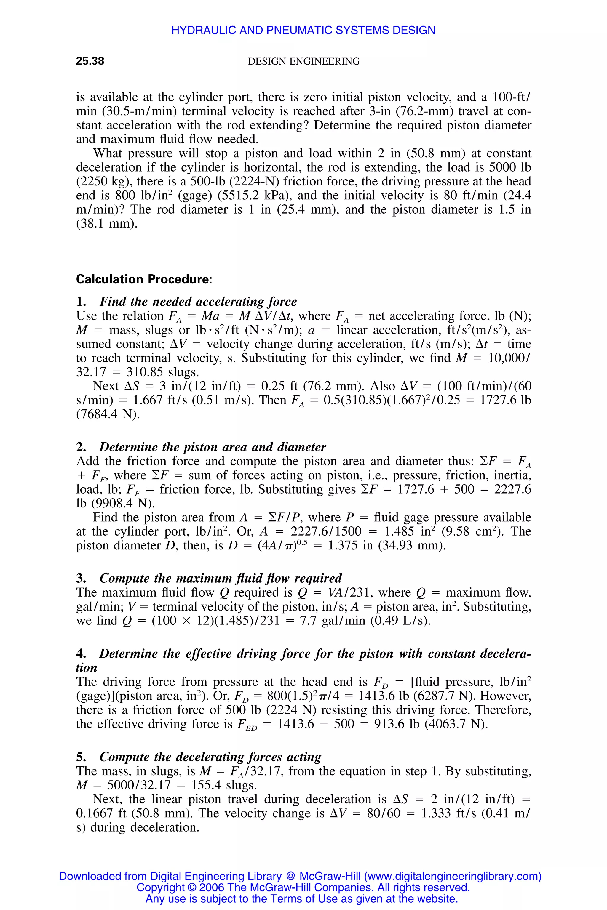 Handbook of mechanical engineering calculations