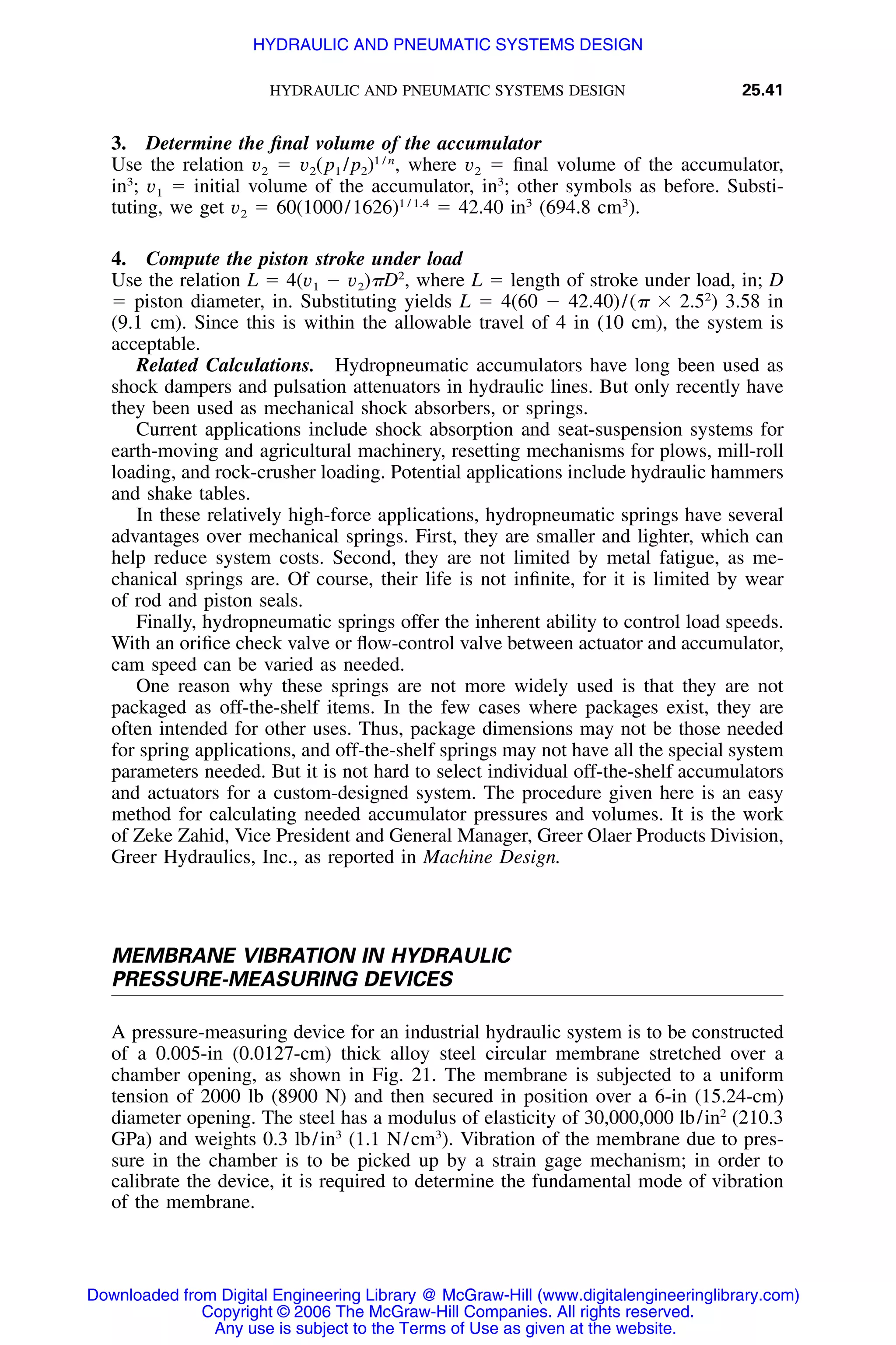 Handbook of mechanical engineering calculations