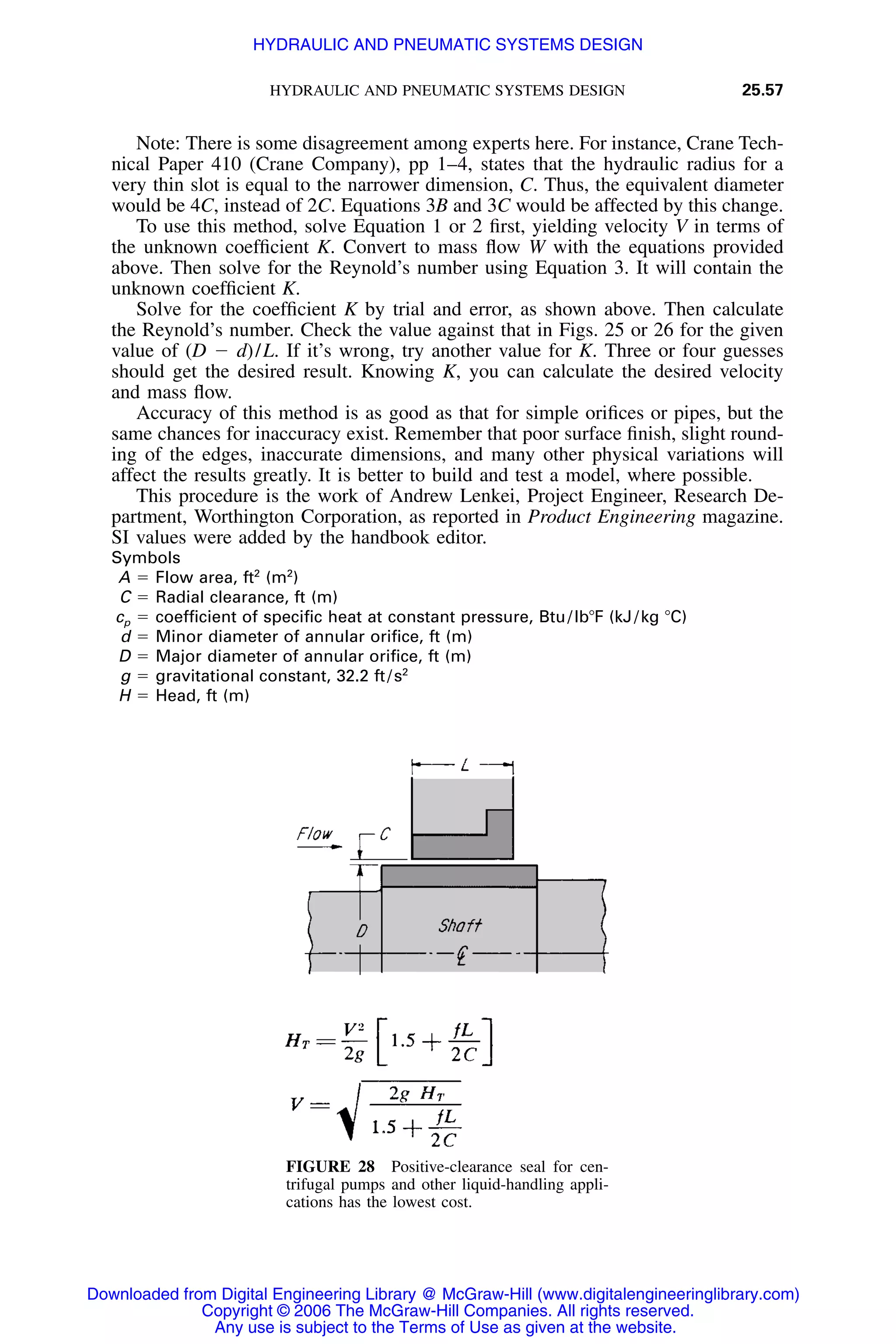 Handbook of mechanical engineering calculations