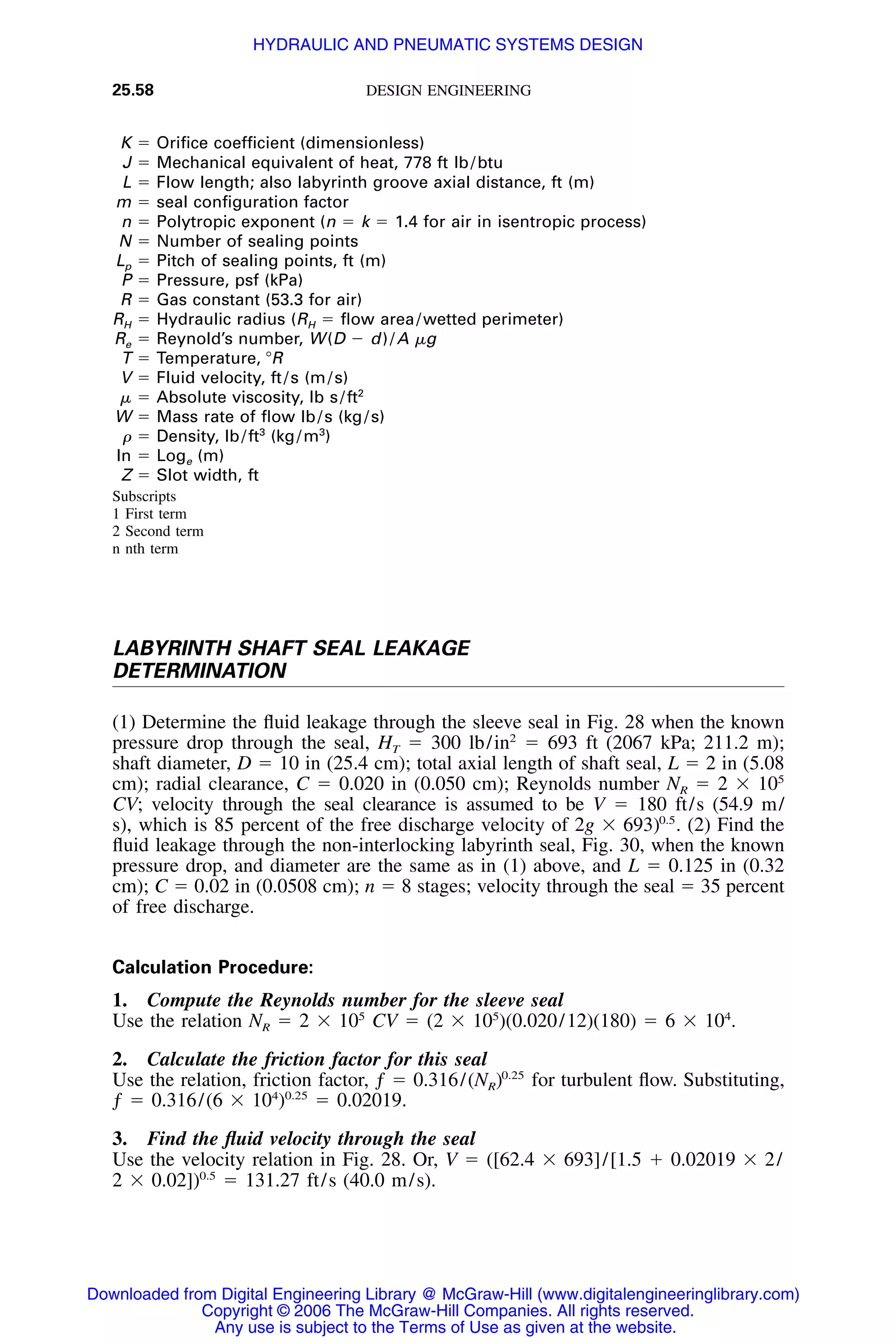 Handbook of mechanical engineering calculations