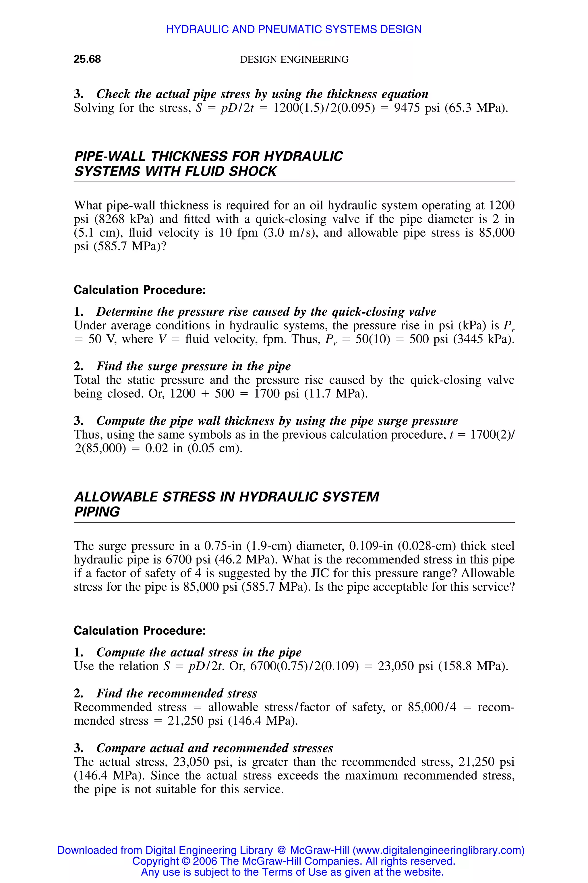 Handbook of mechanical engineering calculations