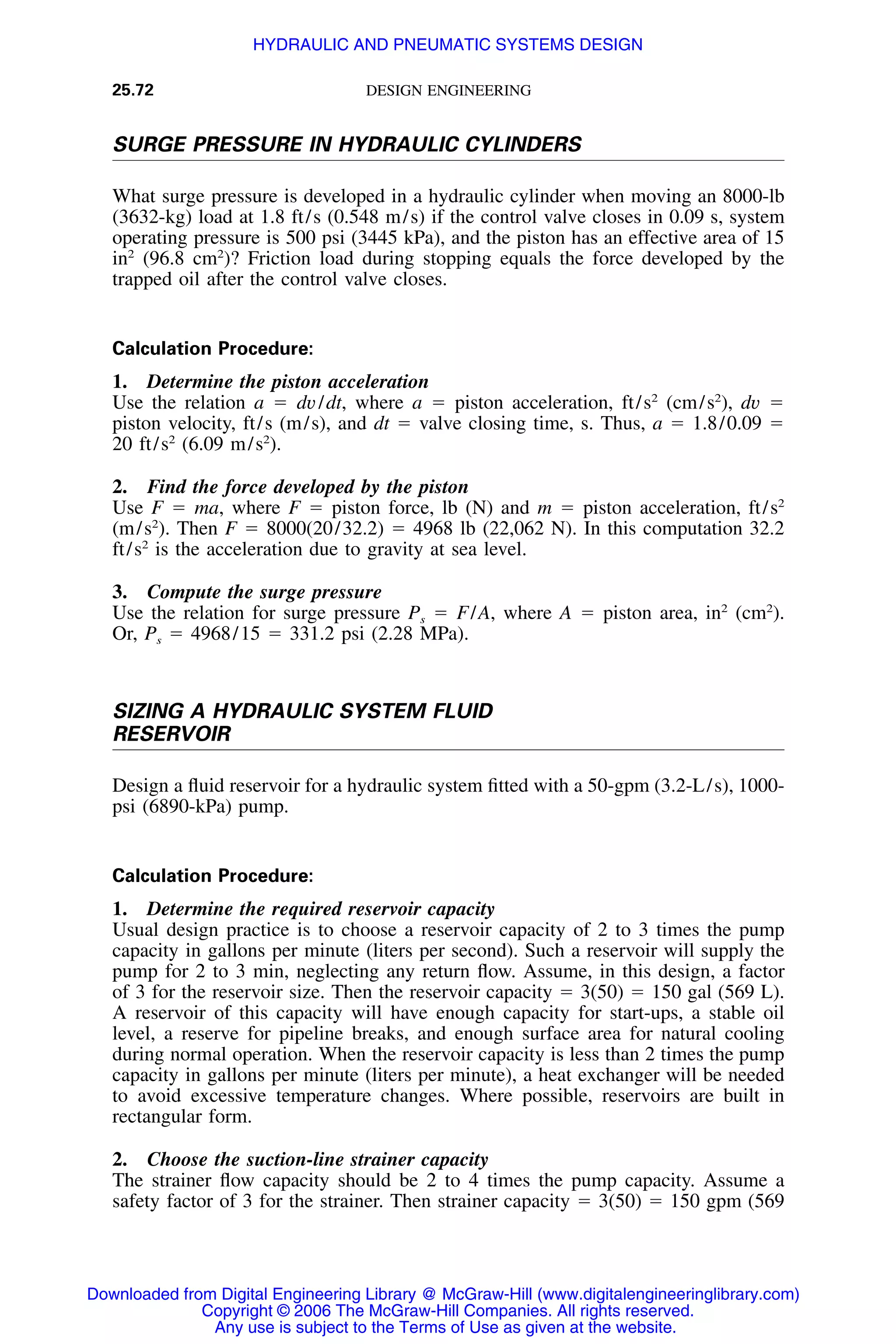 Handbook of mechanical engineering calculations