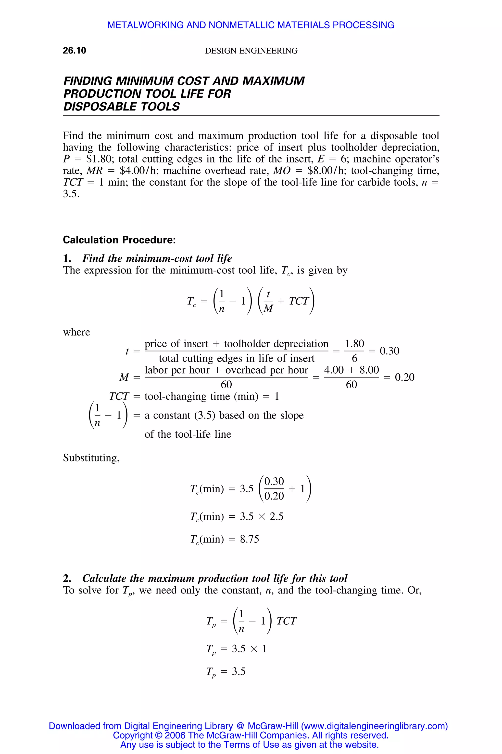 Handbook of mechanical engineering calculations