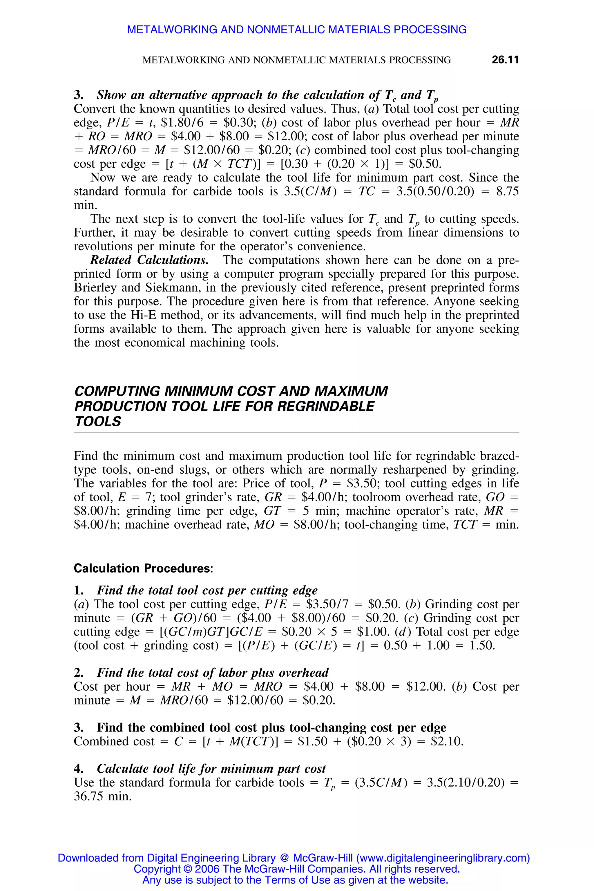 Handbook of mechanical engineering calculations