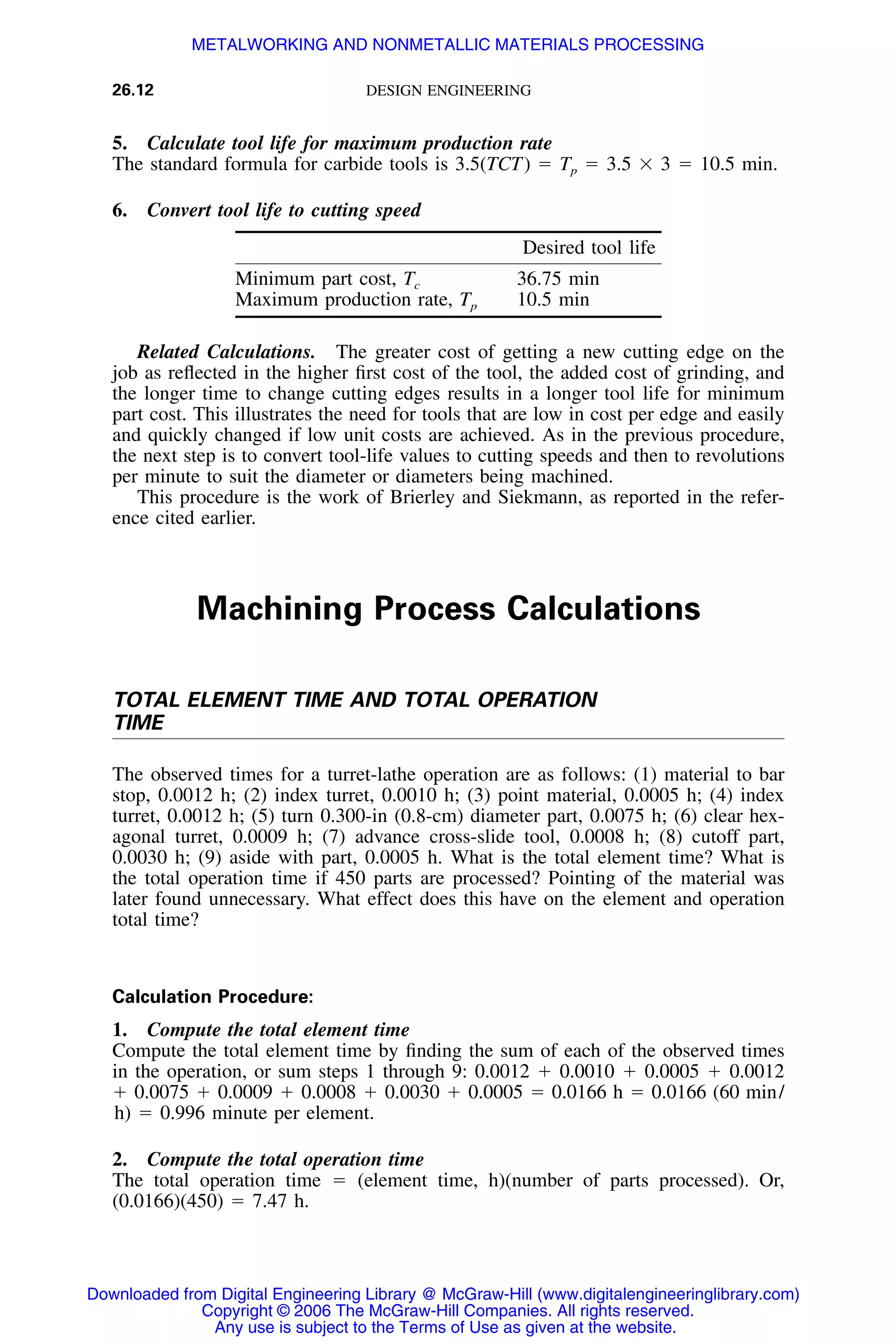 Handbook of mechanical engineering calculations