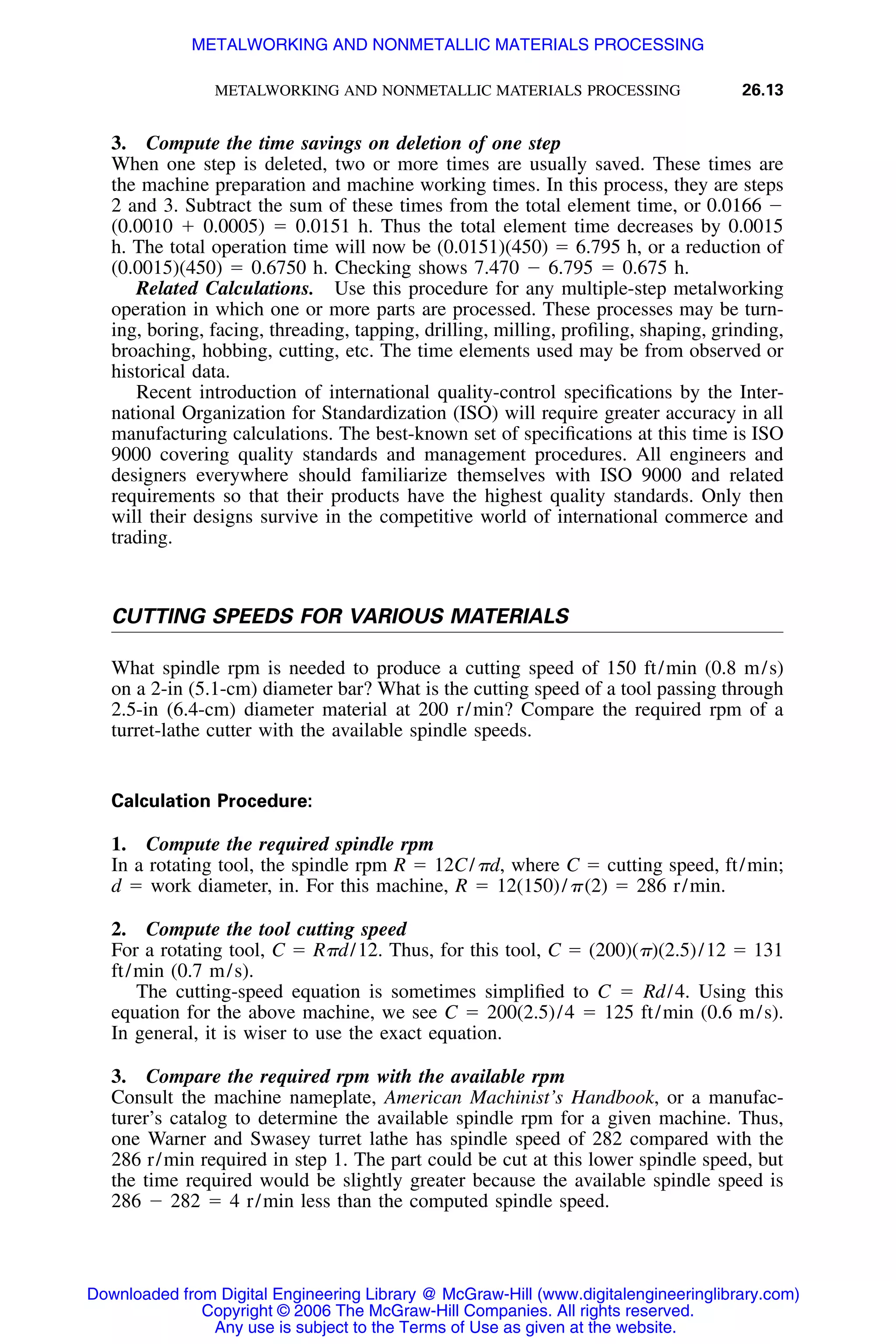 Handbook of mechanical engineering calculations