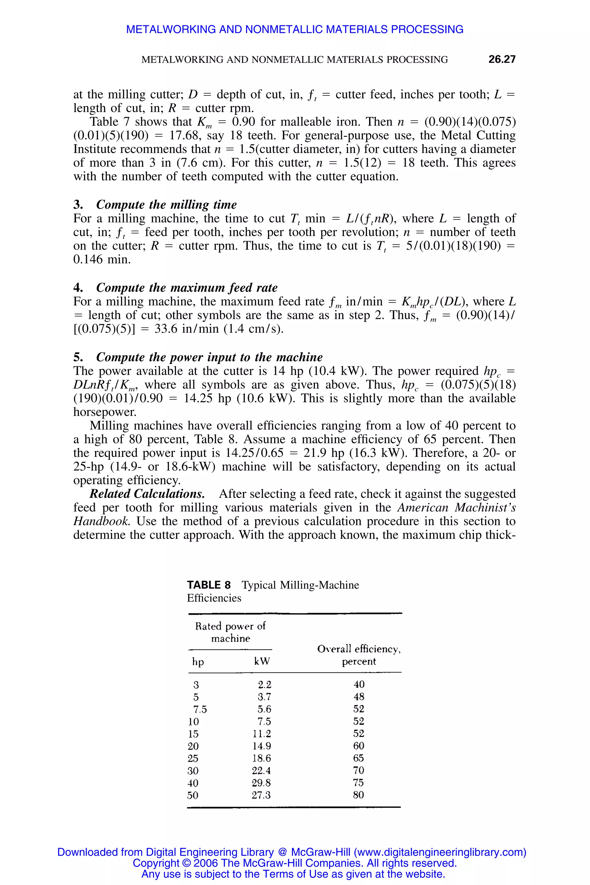 Handbook of mechanical engineering calculations