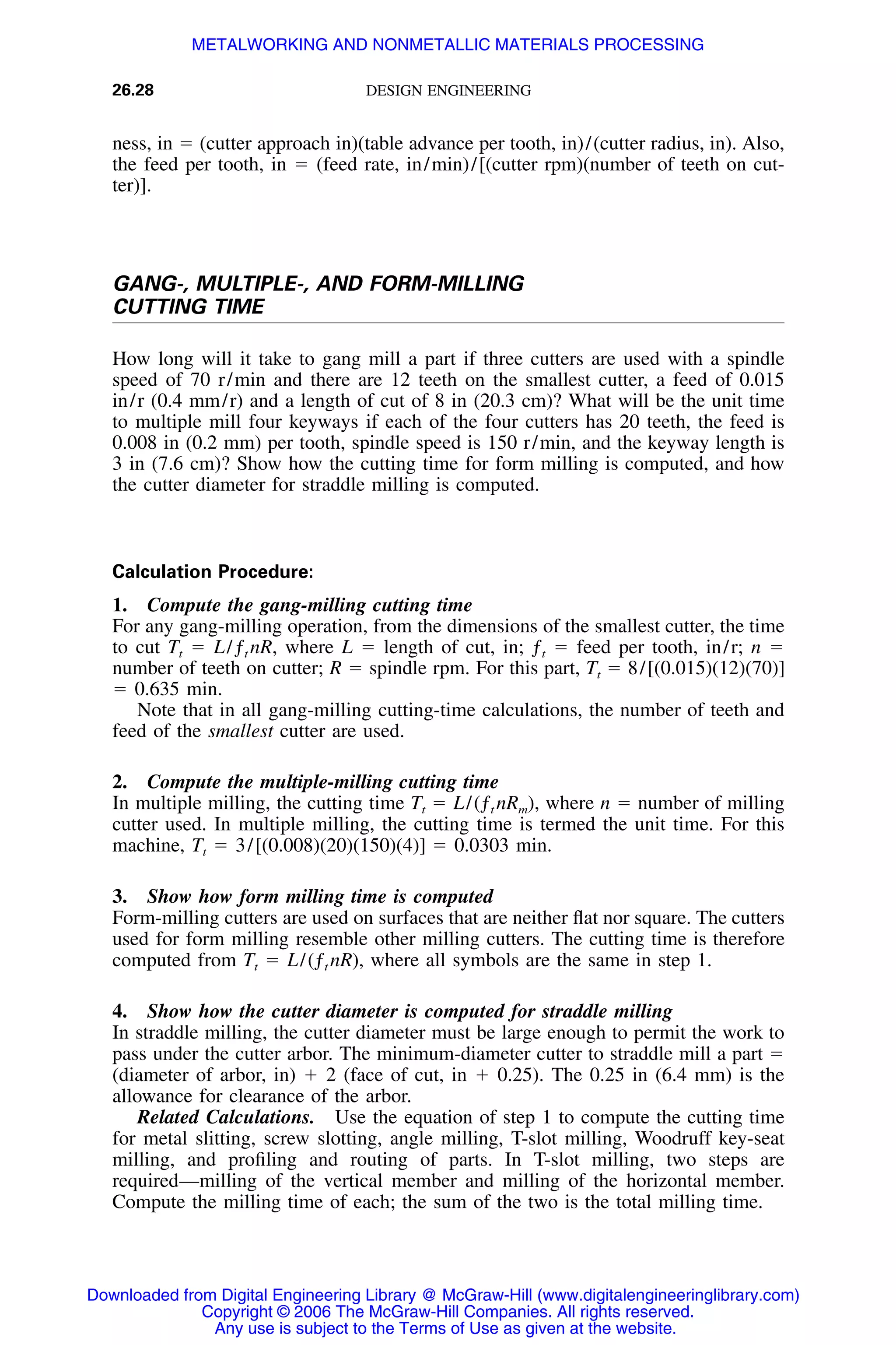 Handbook of mechanical engineering calculations