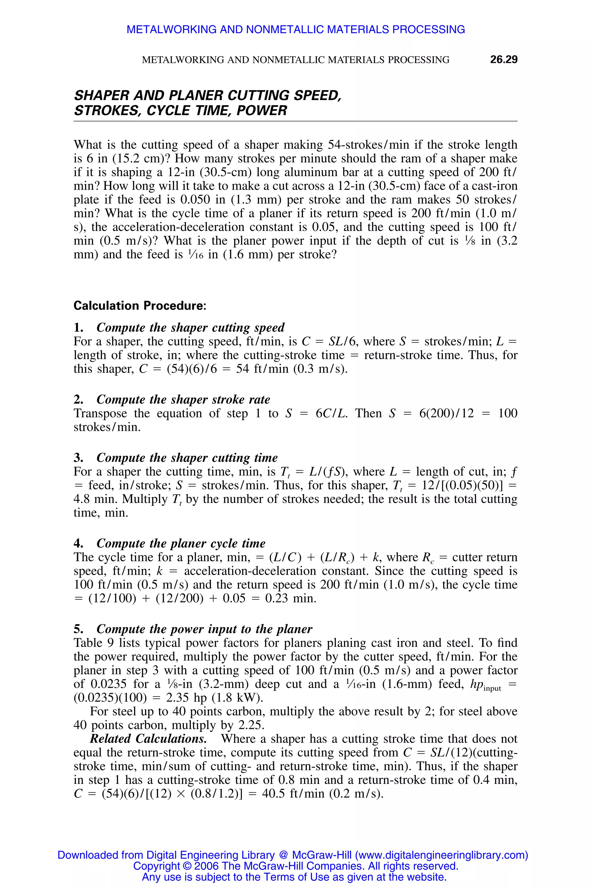 Handbook of mechanical engineering calculations