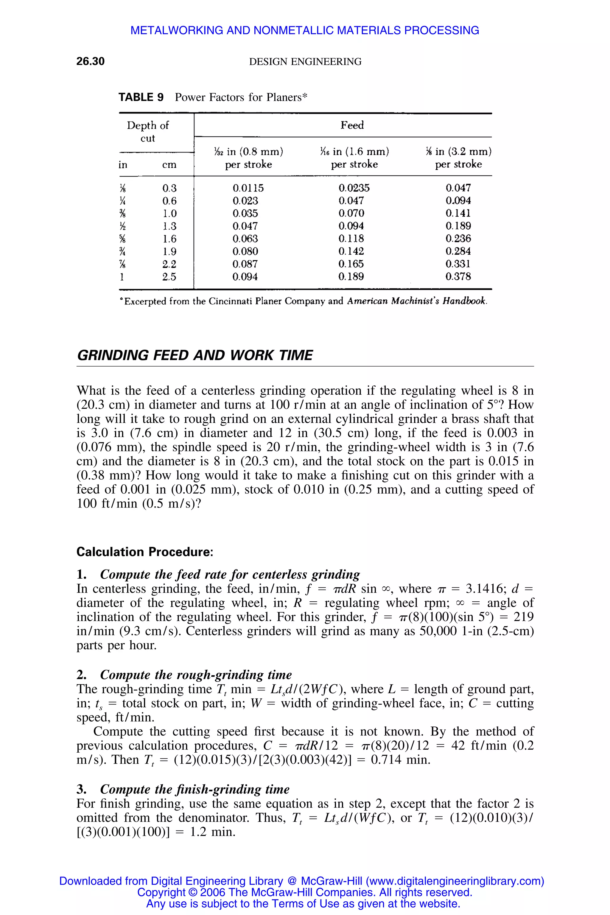 Handbook of mechanical engineering calculations