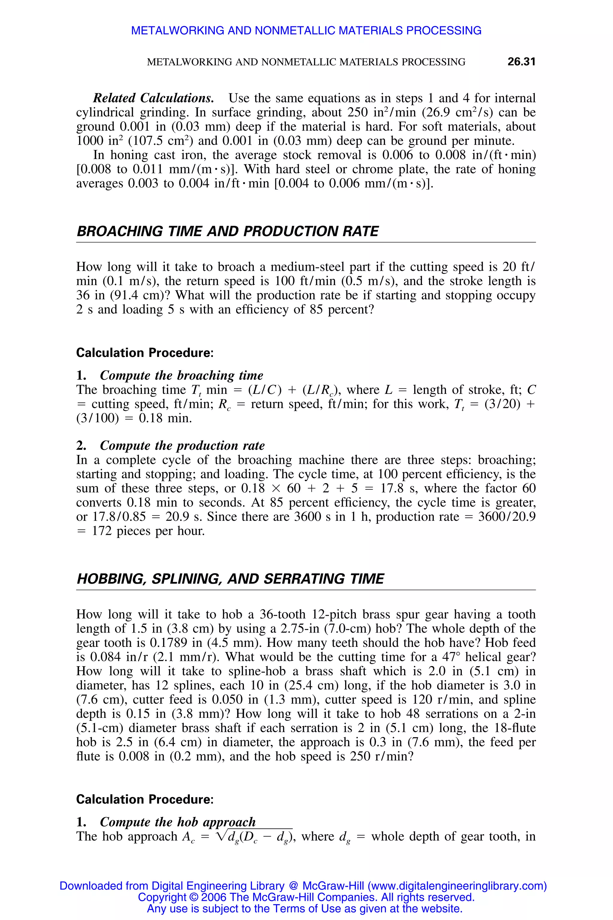 Handbook of mechanical engineering calculations