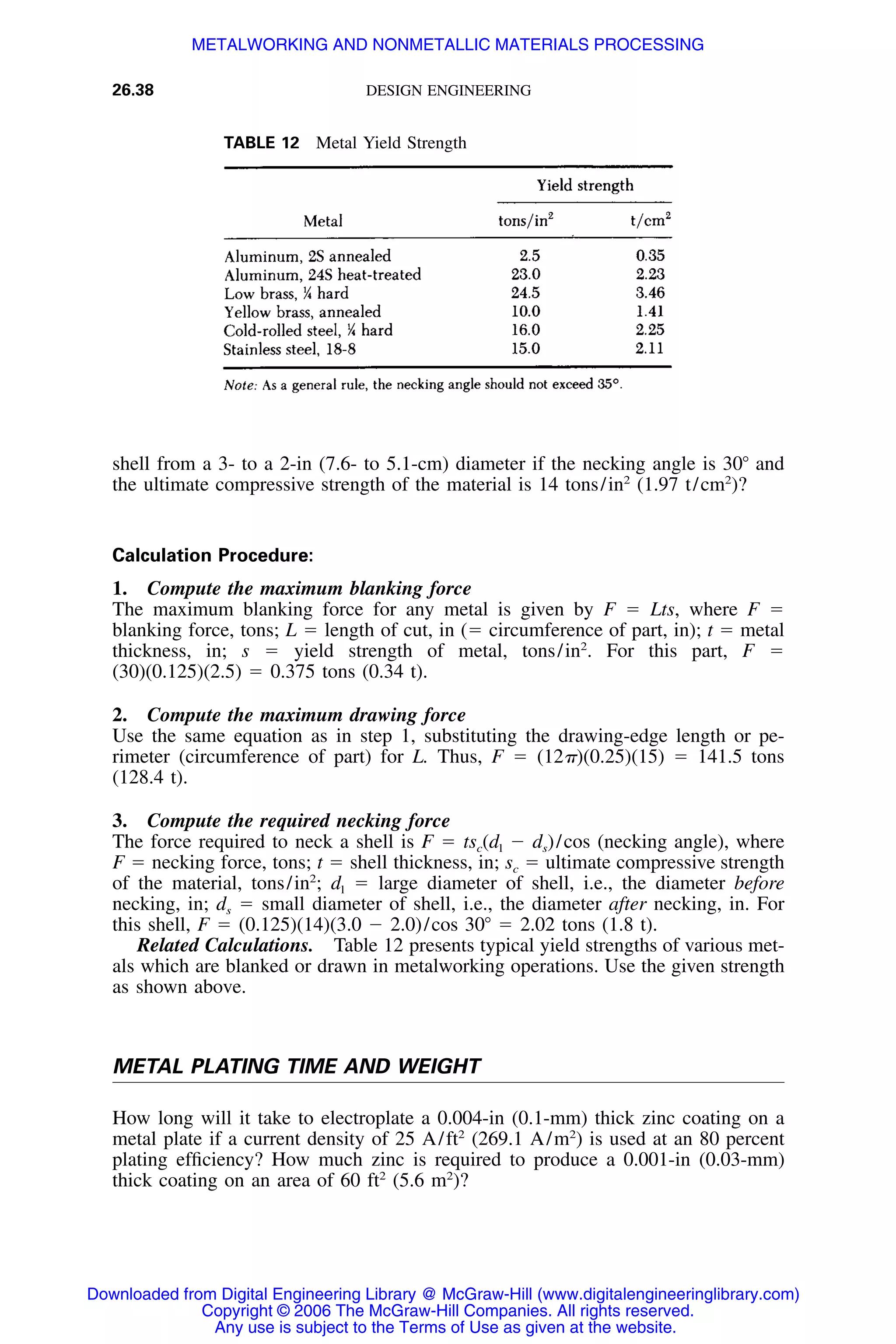 Handbook of mechanical engineering calculations