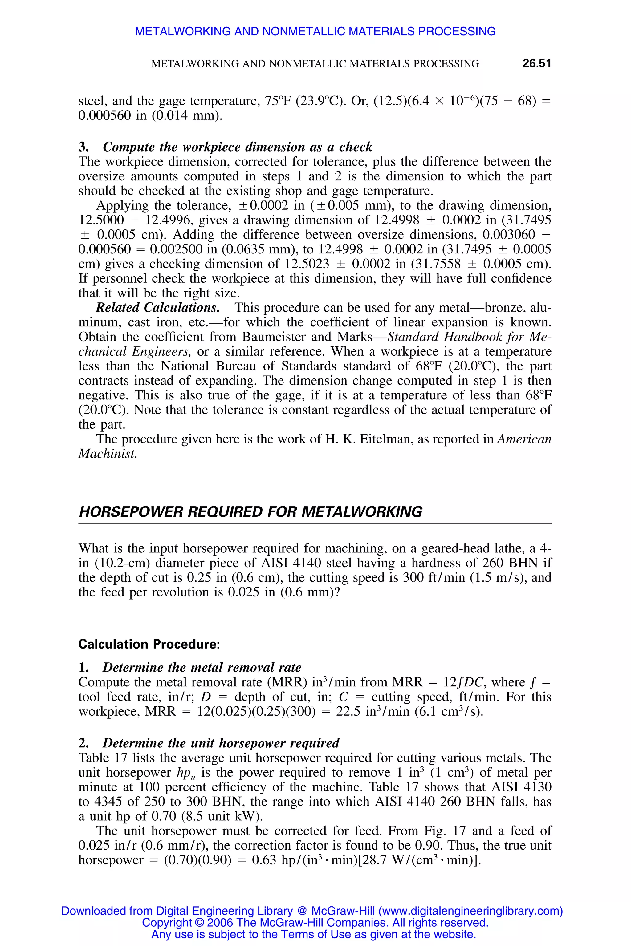 Handbook of mechanical engineering calculations