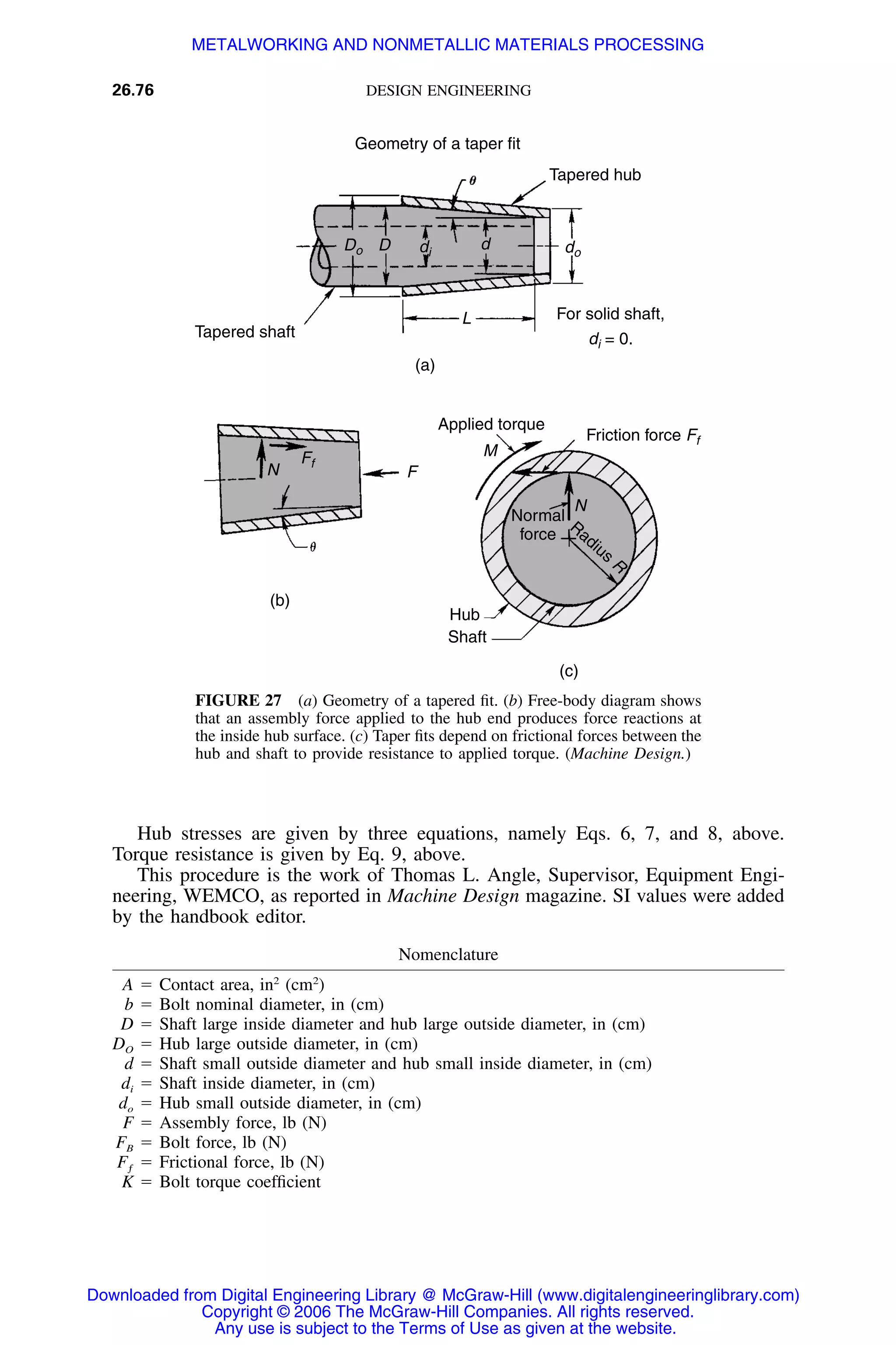Handbook of mechanical engineering calculations