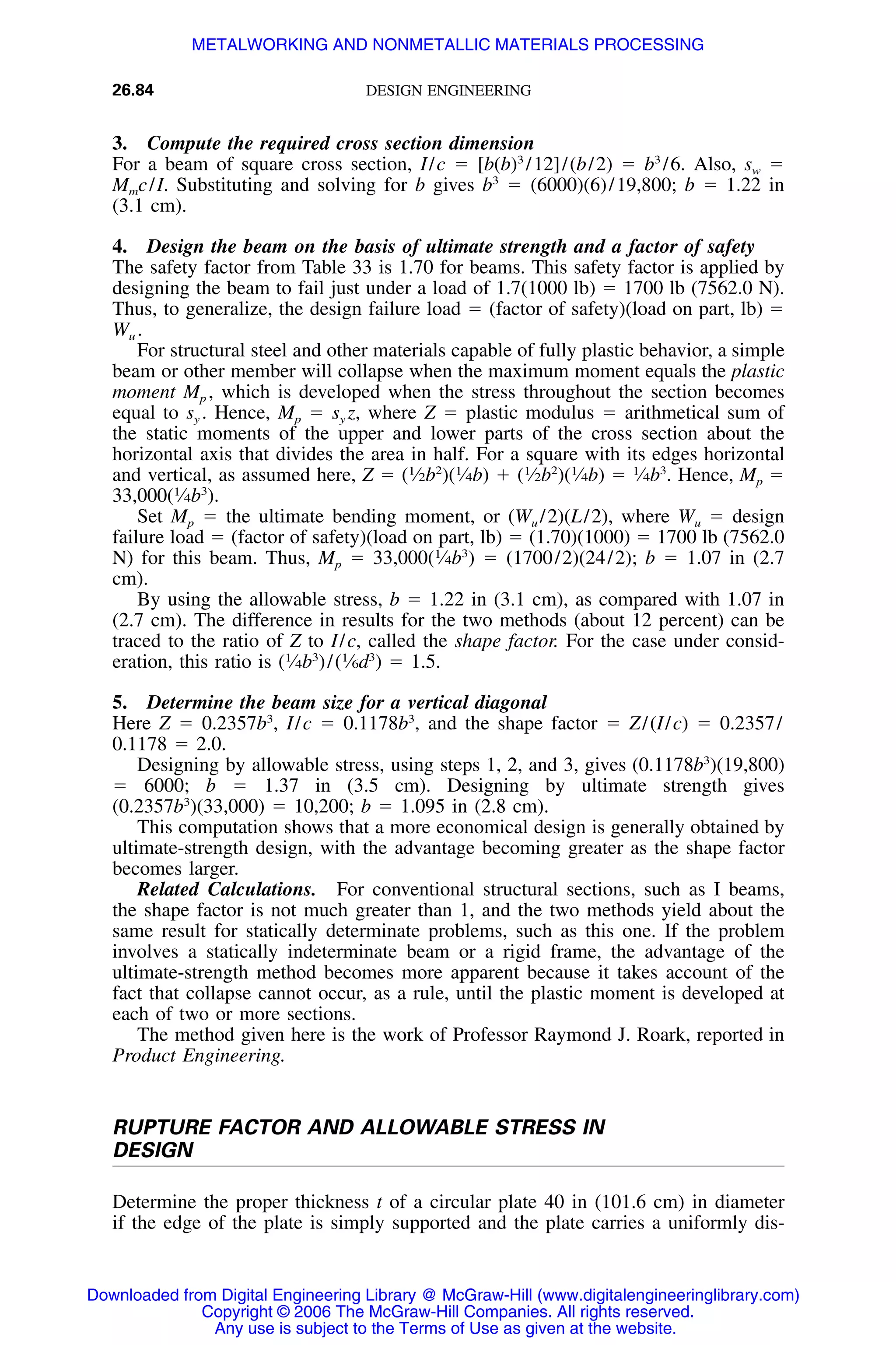 Handbook of mechanical engineering calculations
