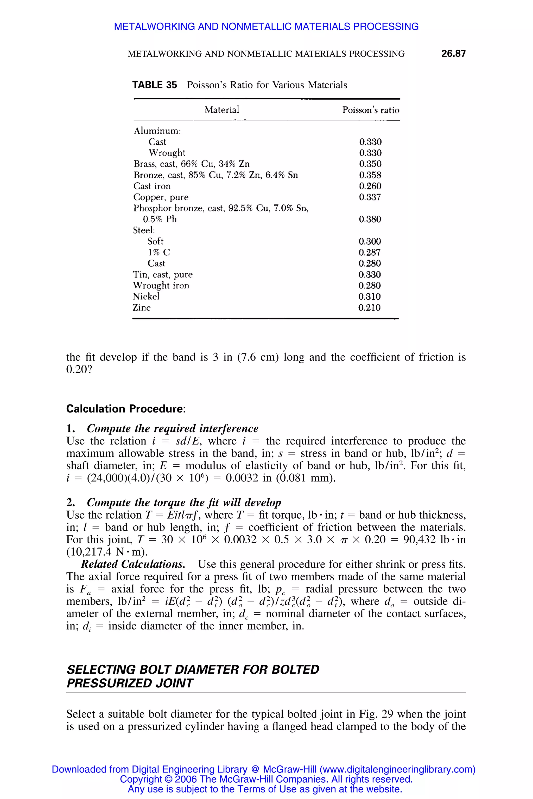 Handbook of mechanical engineering calculations