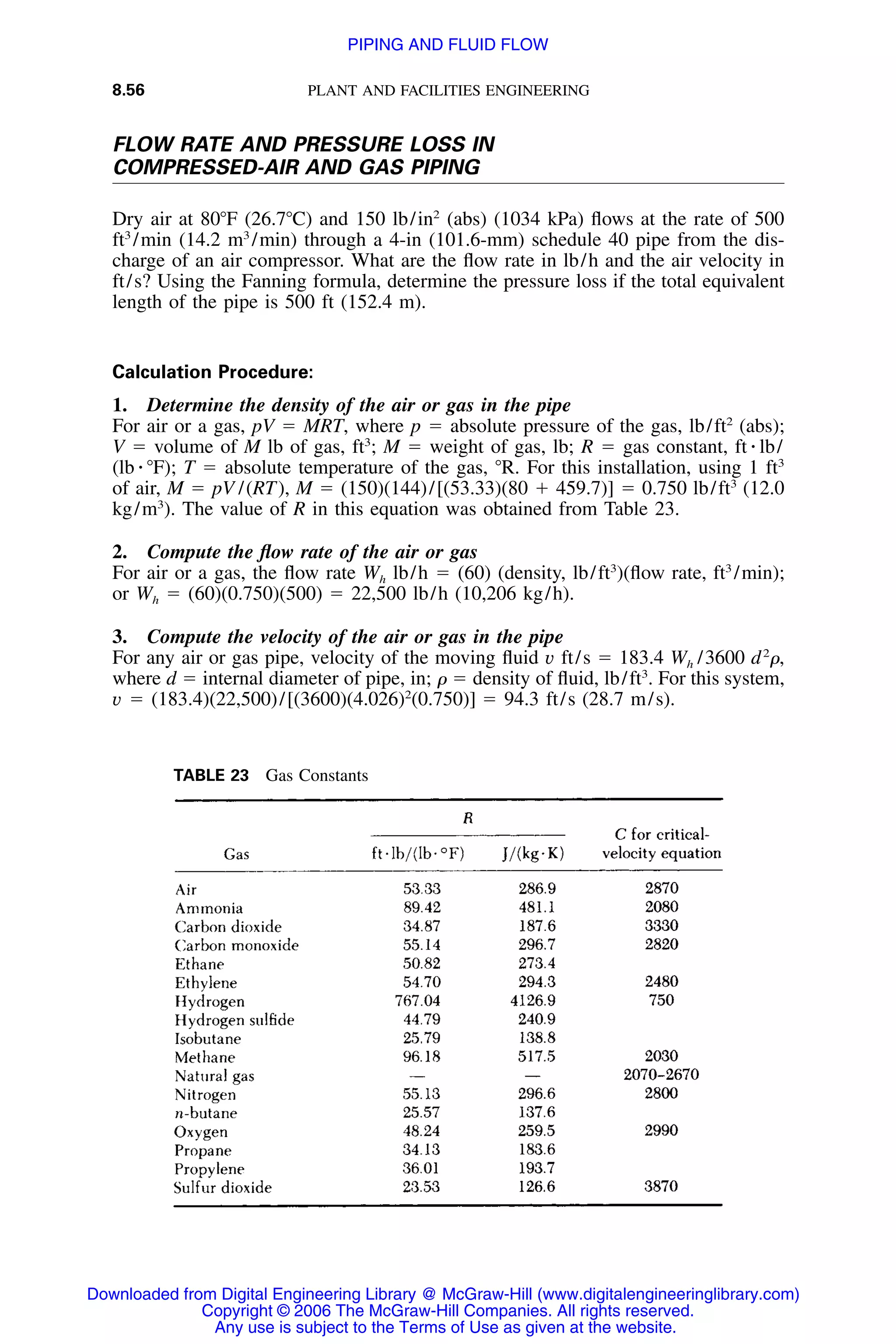 Handbook of mechanical engineering calculations