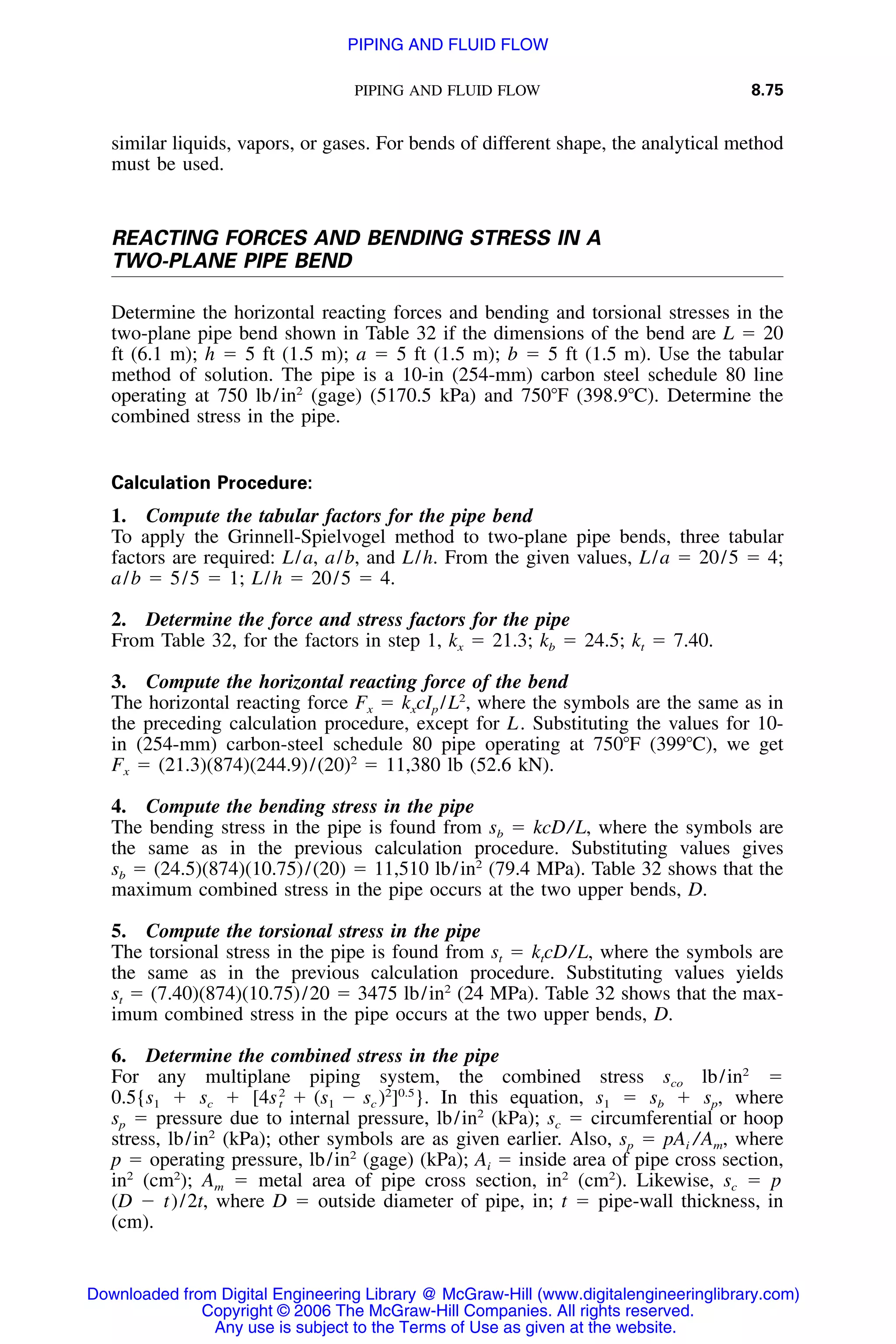 Handbook of mechanical engineering calculations