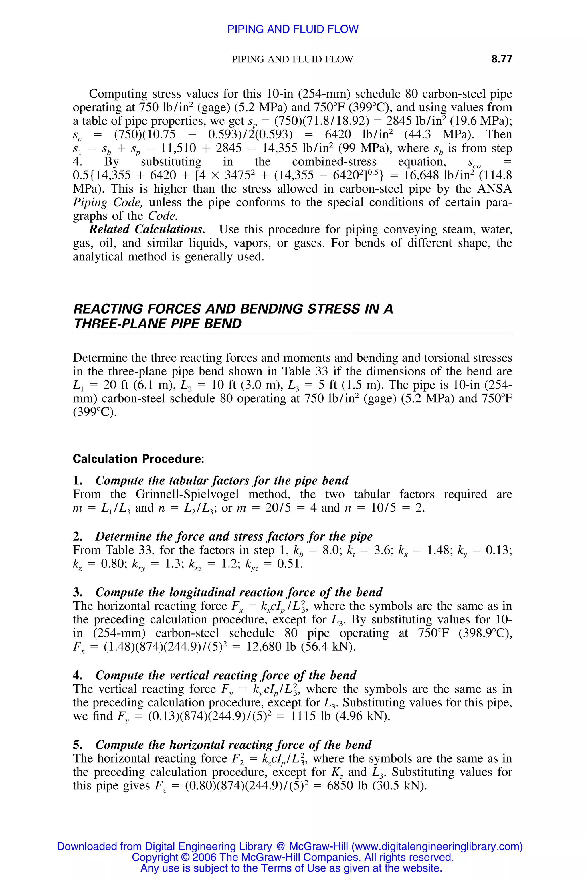 Handbook of mechanical engineering calculations