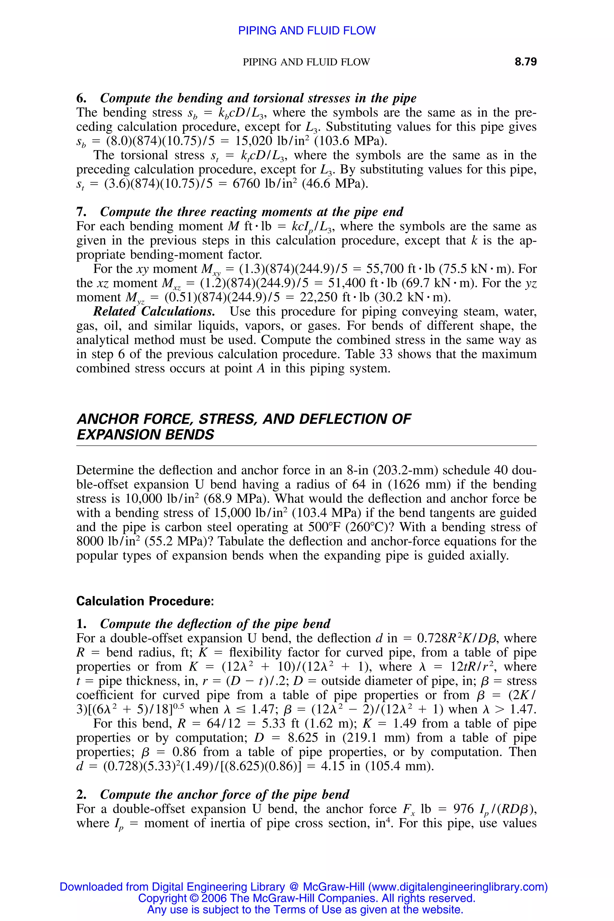 Handbook of mechanical engineering calculations