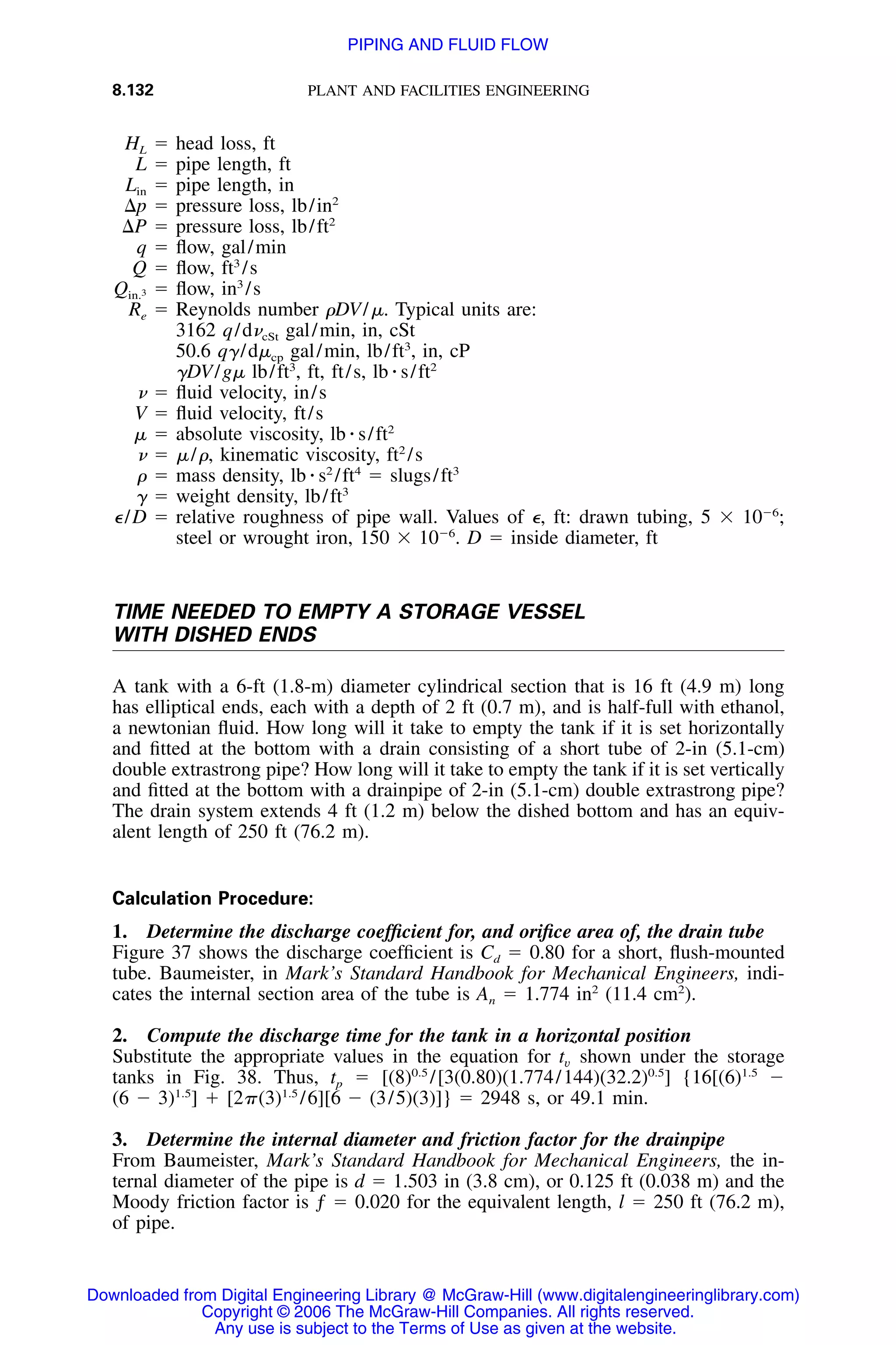 Handbook of mechanical engineering calculations