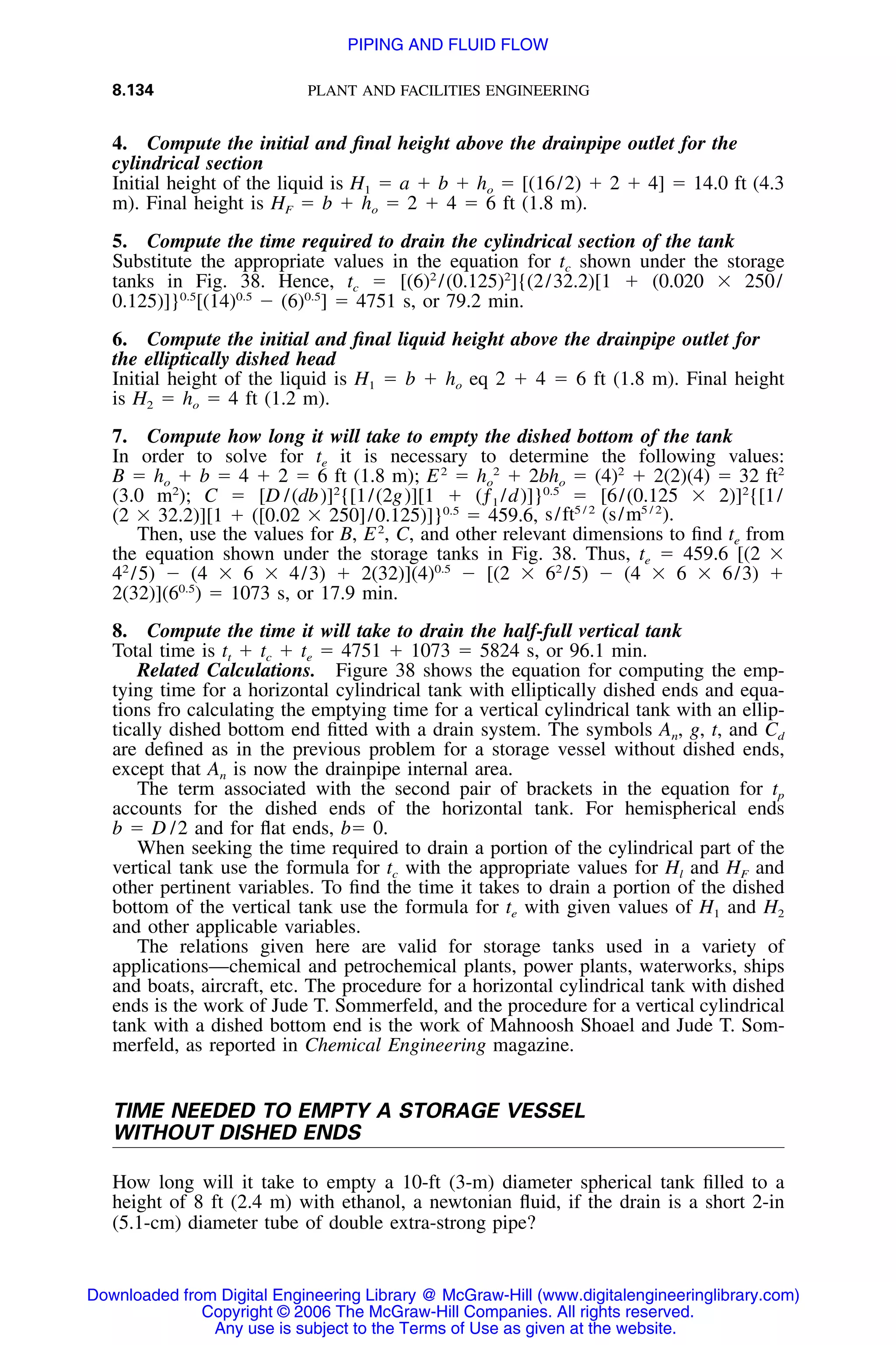 Handbook of mechanical engineering calculations