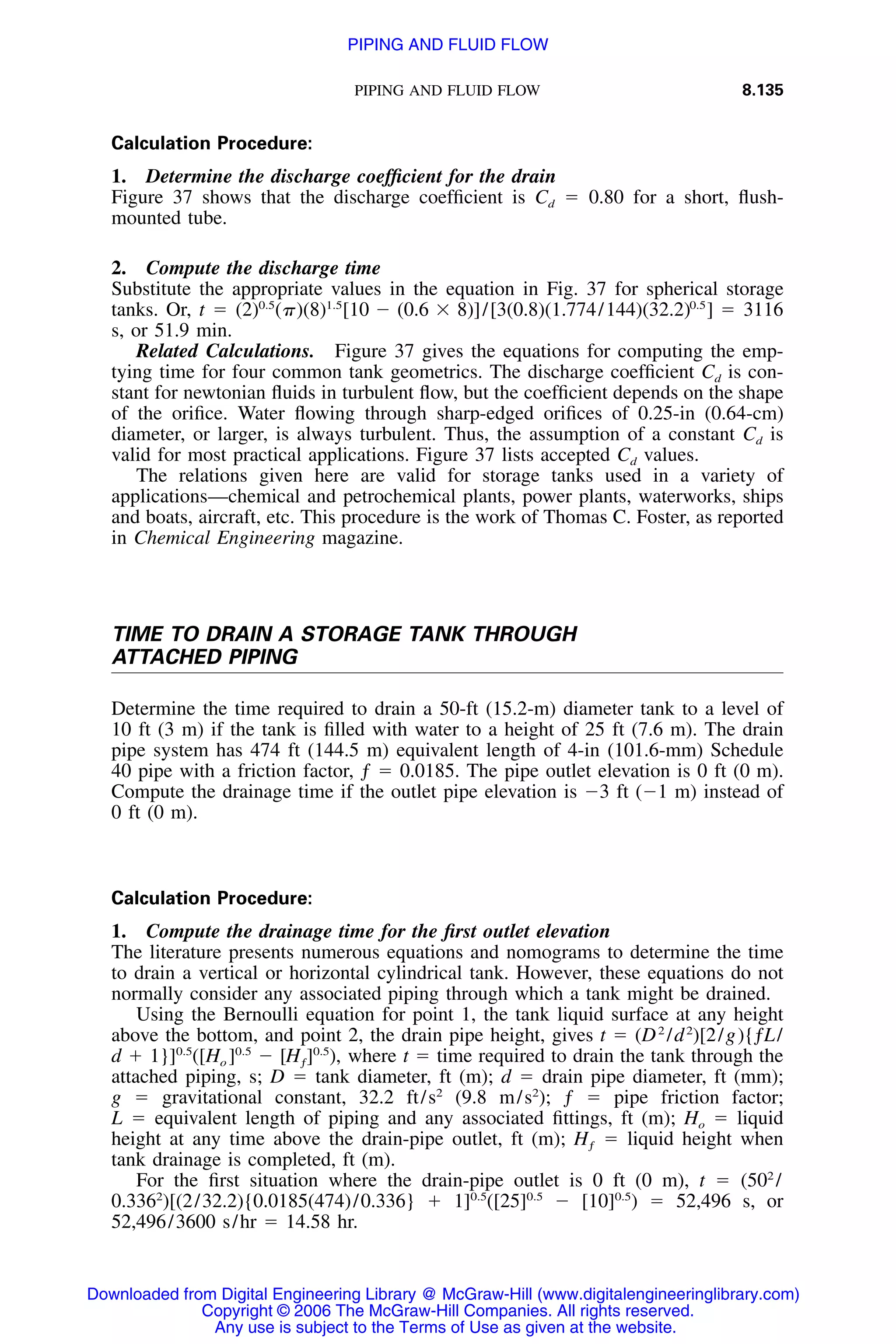 Handbook of mechanical engineering calculations