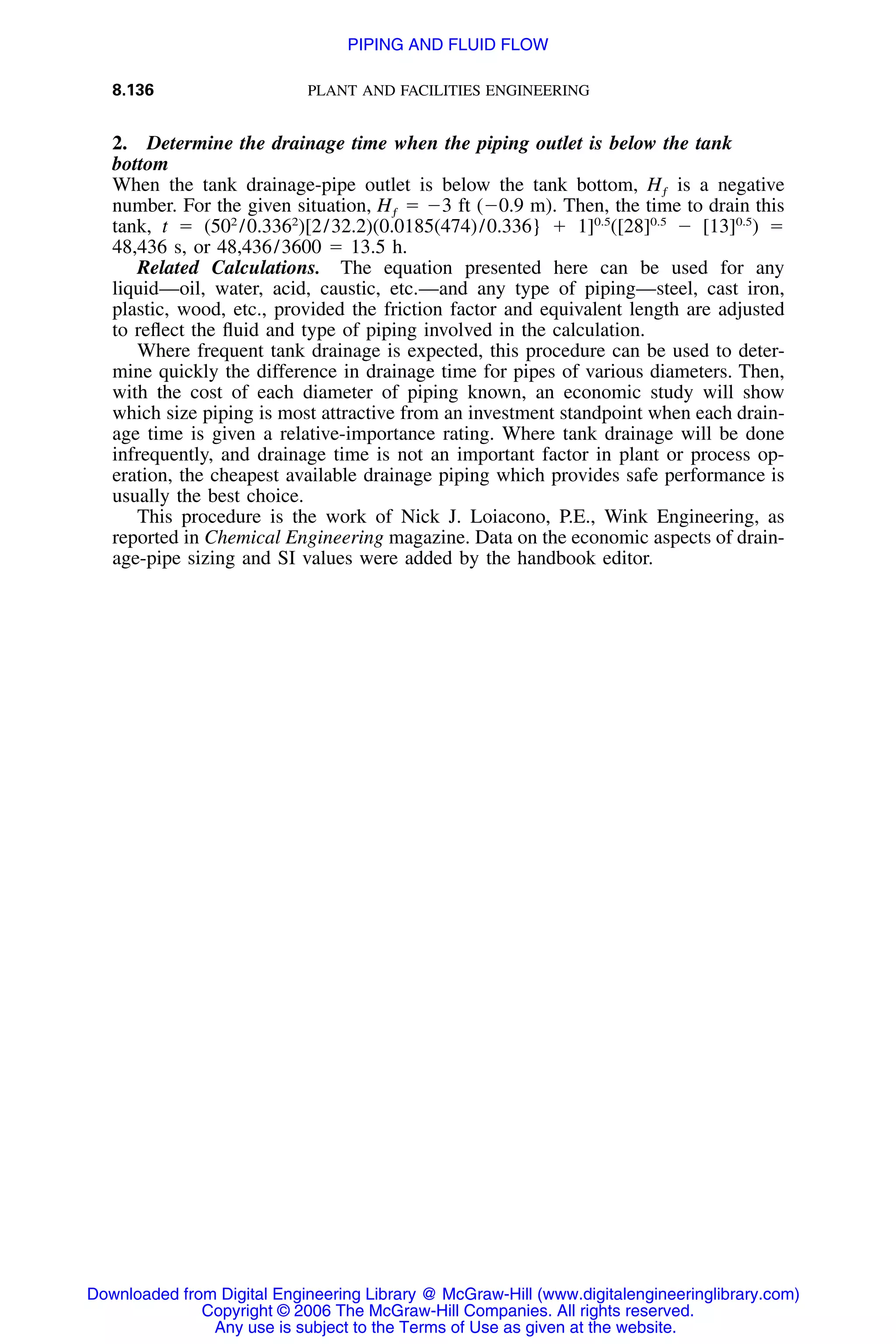 Handbook of mechanical engineering calculations