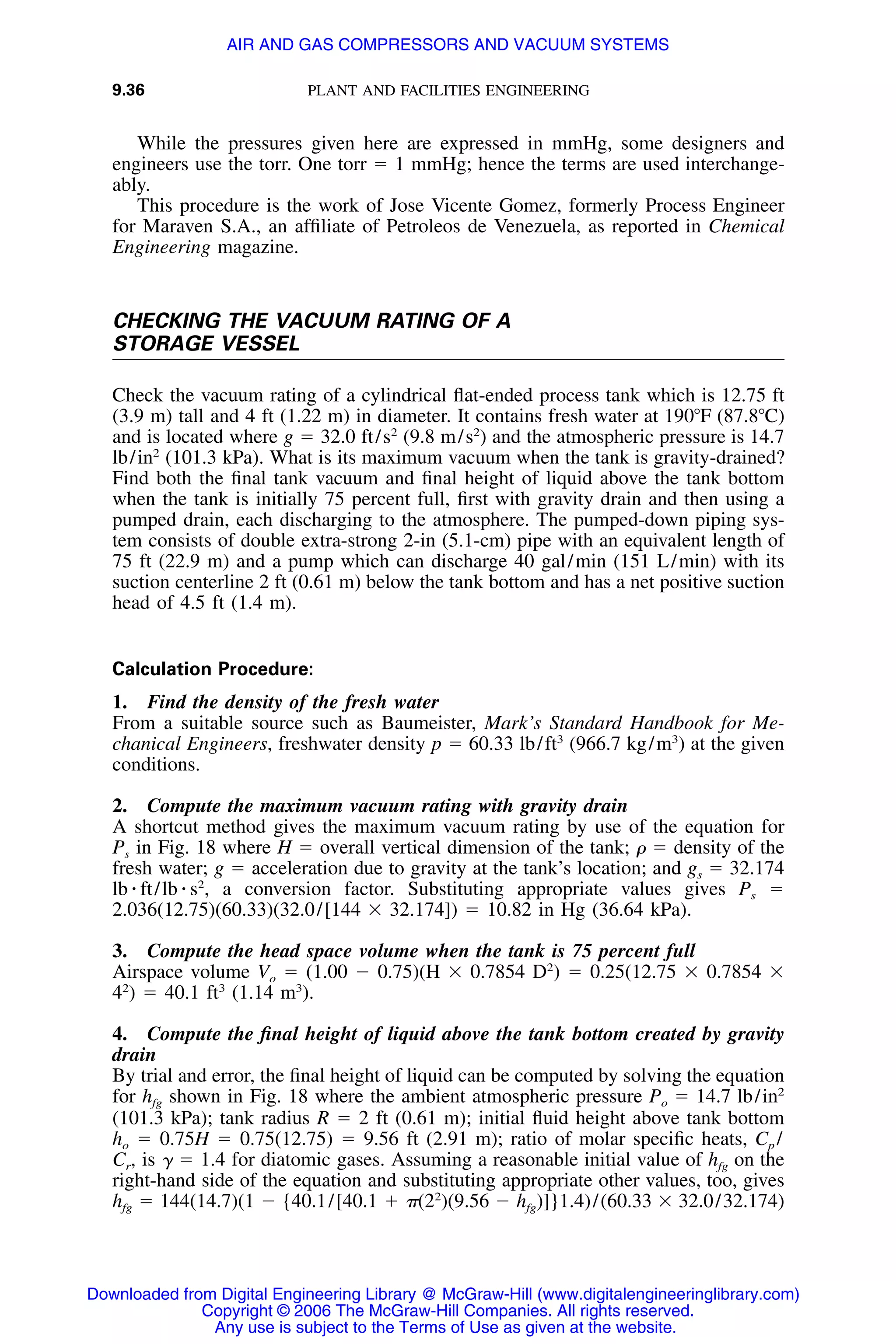 Handbook of mechanical engineering calculations