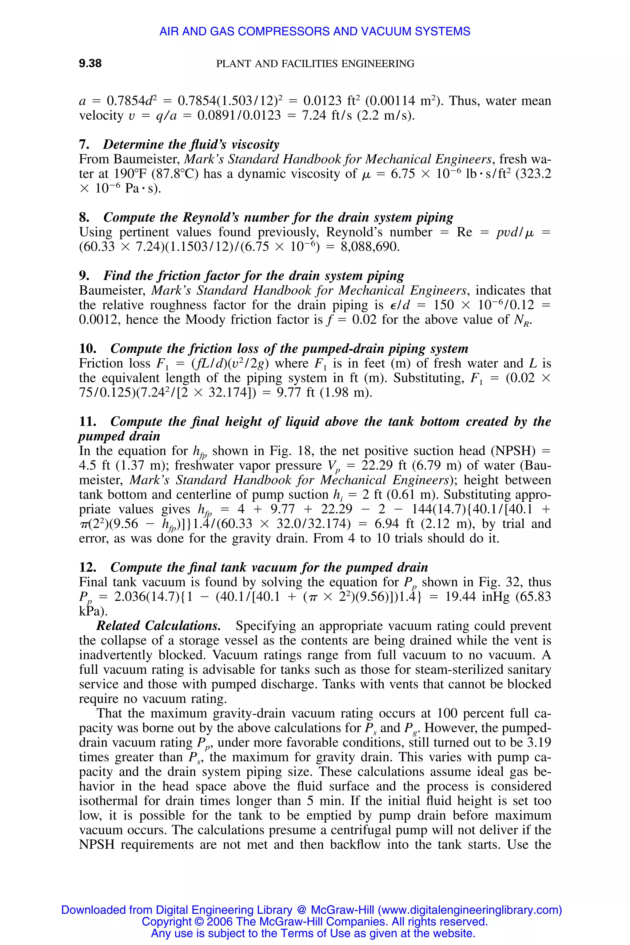 Handbook of mechanical engineering calculations