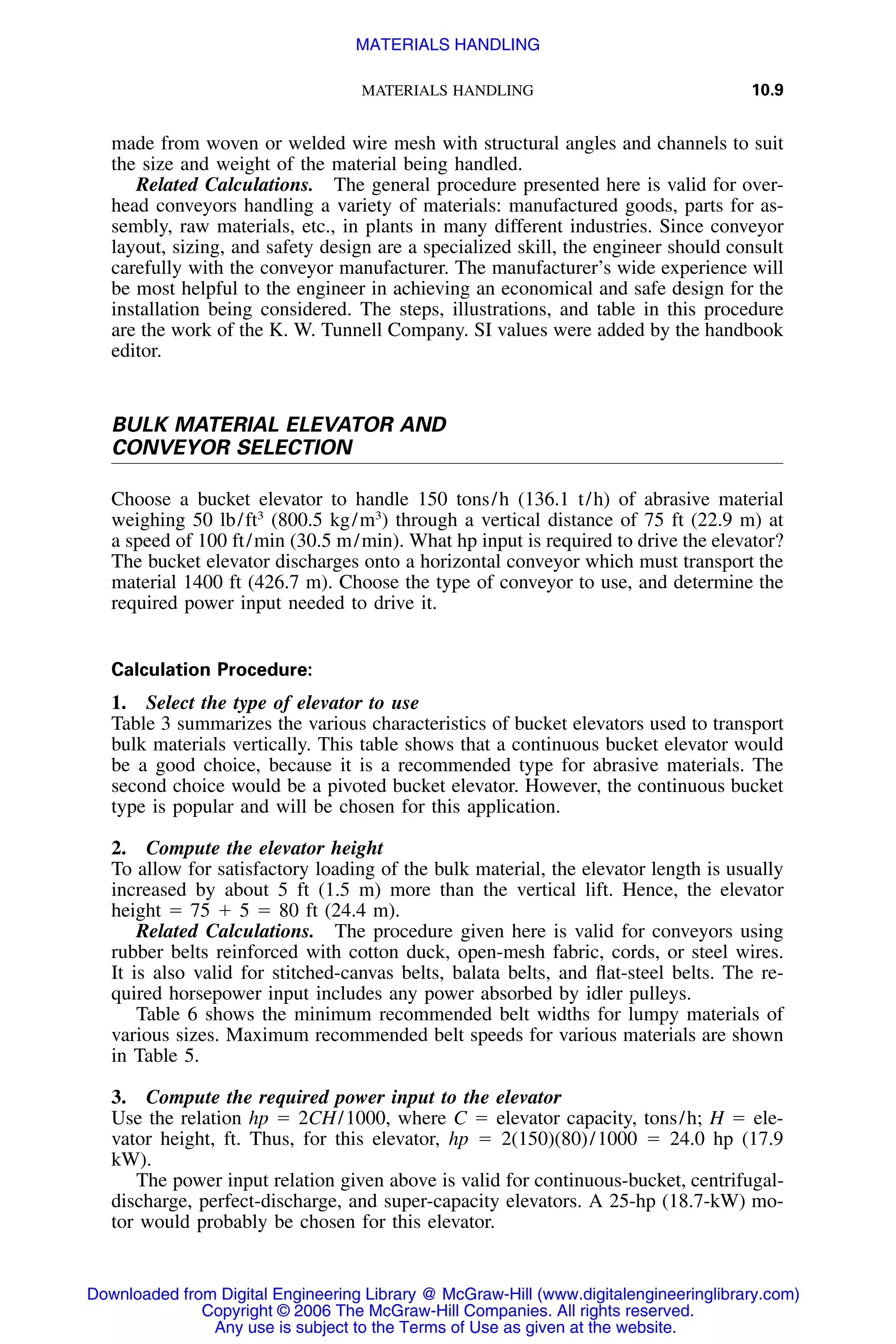 Handbook of mechanical engineering calculations
