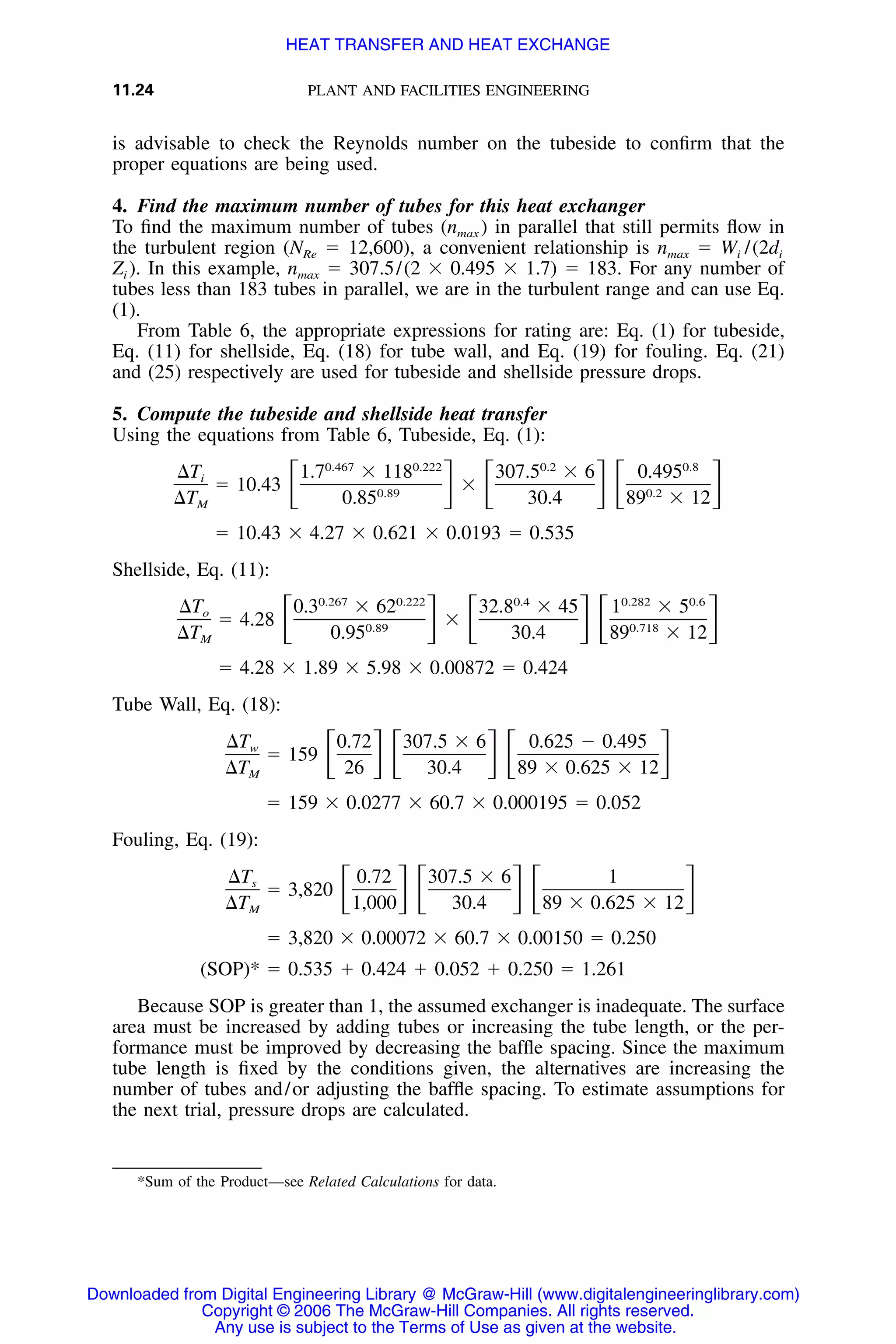 Handbook of mechanical engineering calculations
