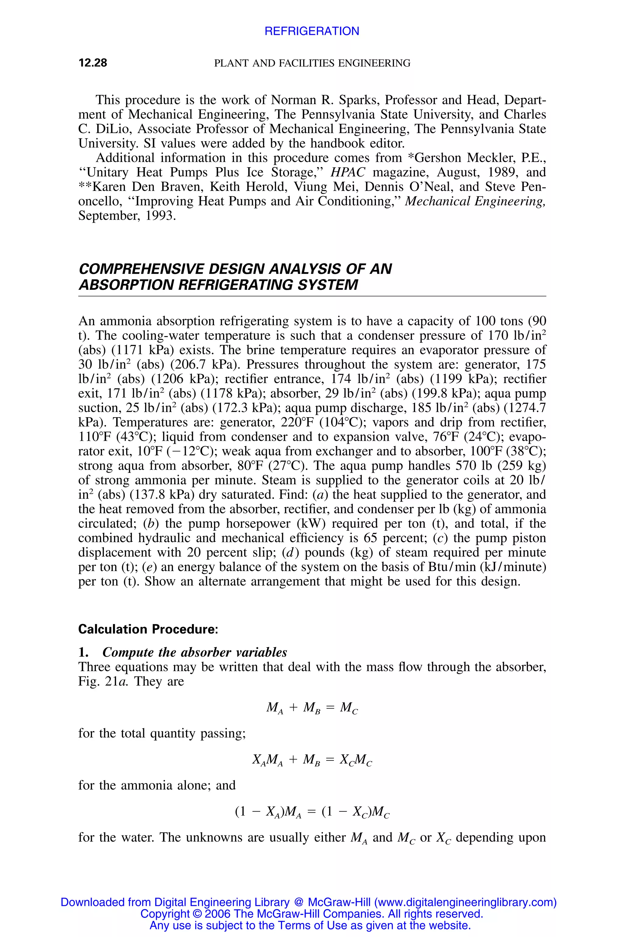 Handbook of mechanical engineering calculations
