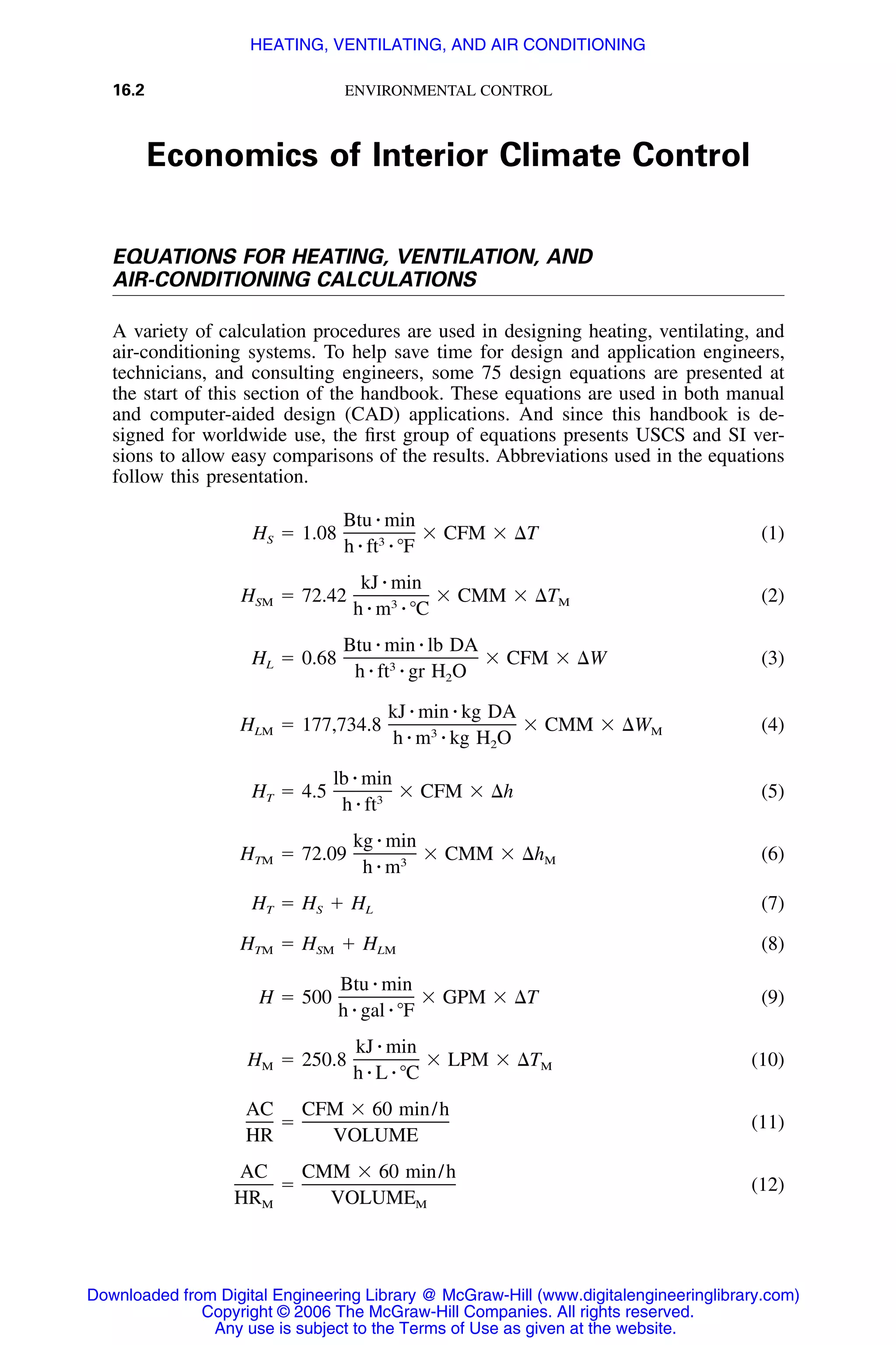 Handbook of mechanical engineering calculations