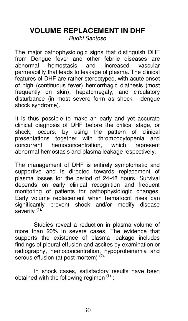 Review of literature dengue fever