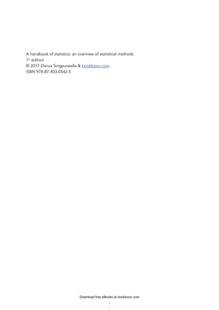 Handbook of Statistics - An overview of statistical methods | PDF