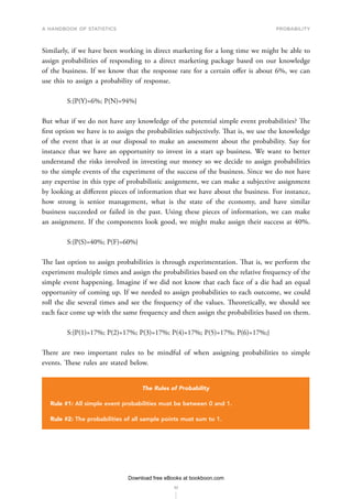 Handbook of Statistics - An overview of statistical methods | PDF