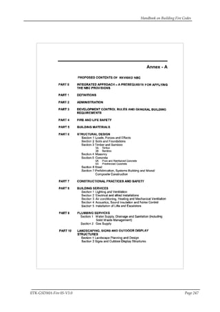 Handbook on Building Fire Codes
IITK-GSDMA-Fire 05-V3.0 Page 247
Annex - A
 
