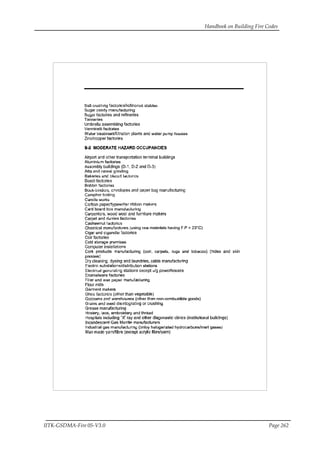 Handbook on Building Fire Codes
IITK-GSDMA-Fire 05-V3.0 Page 262
 